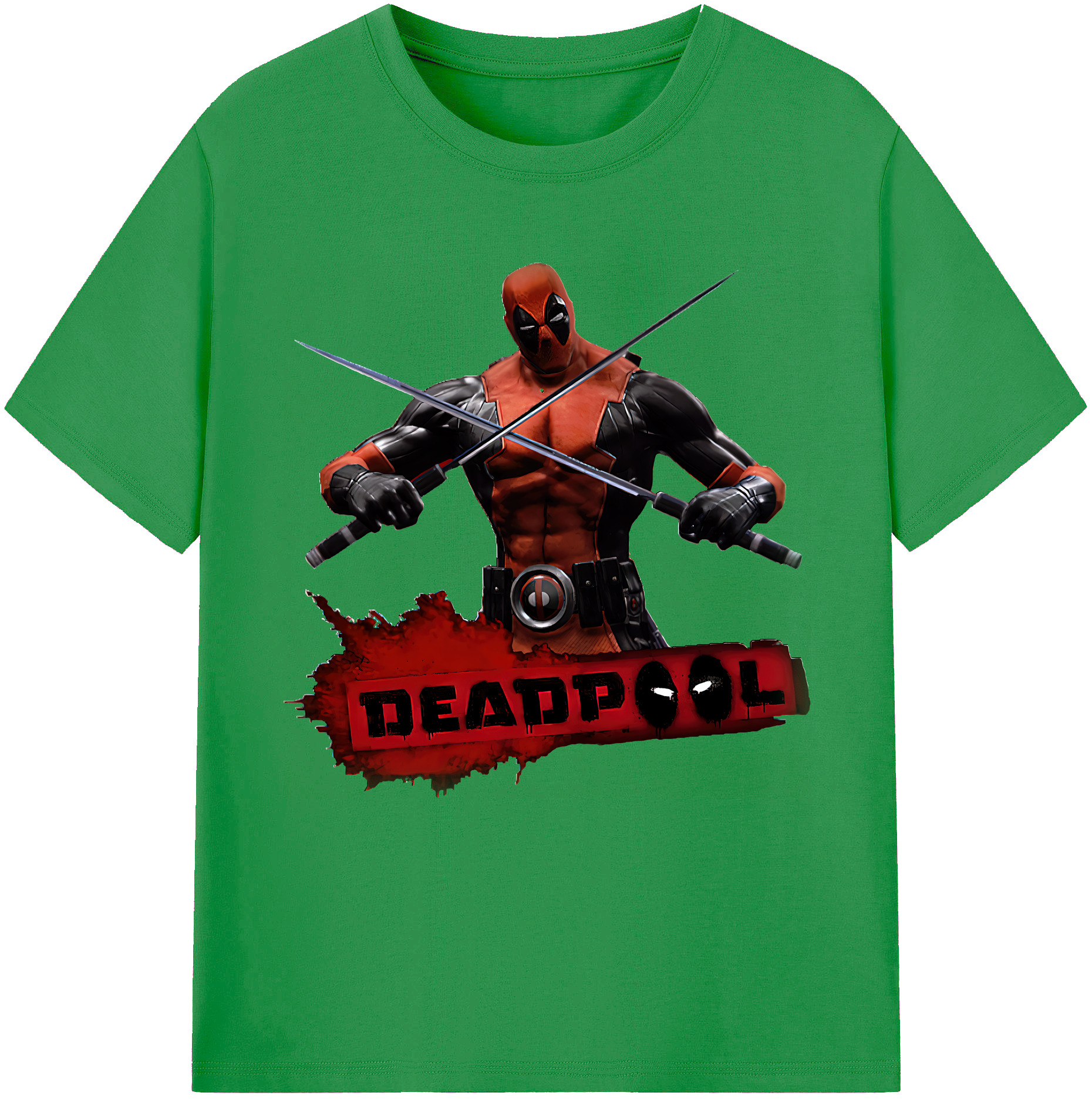 （画像用） Deadpool デッドプール レディースカジュアルプリントTシャツ（綿100％）