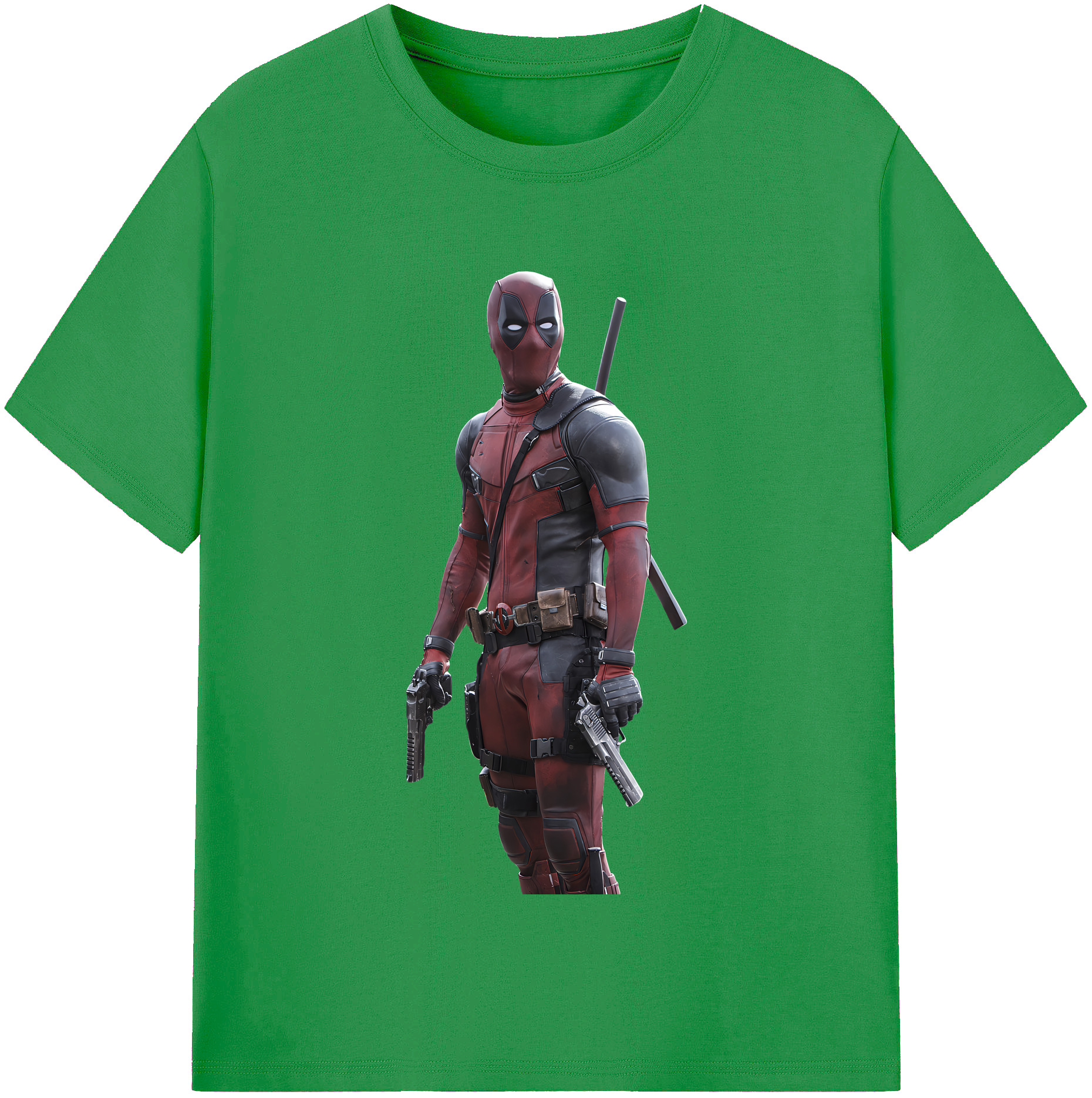 （画像用） Deadpool デッドプール レディースカジュアルプリントTシャツ（綿100％）