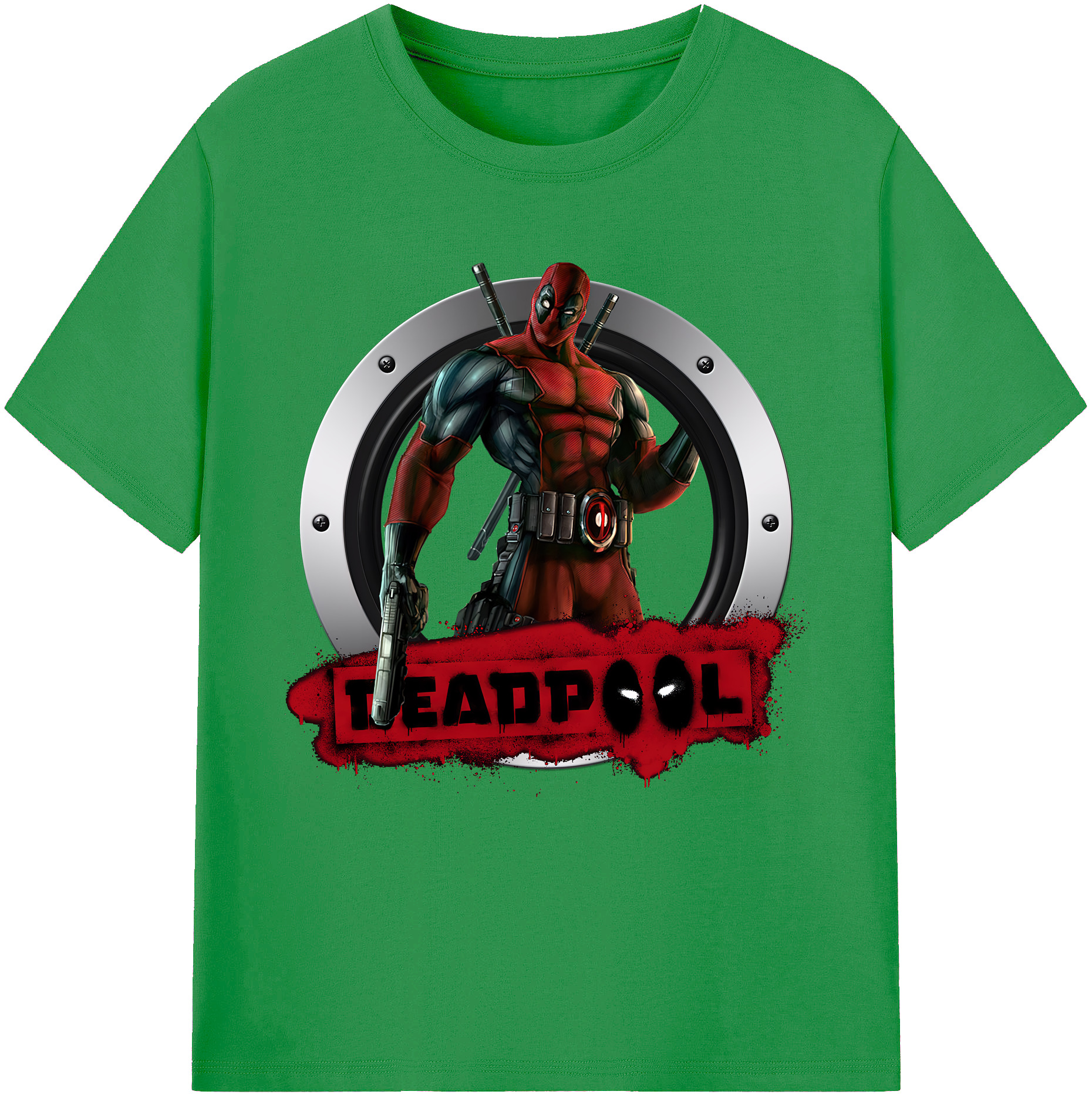 （画像用） Deadpool デッドプール レディースカジュアルプリントTシャツ（綿100％）