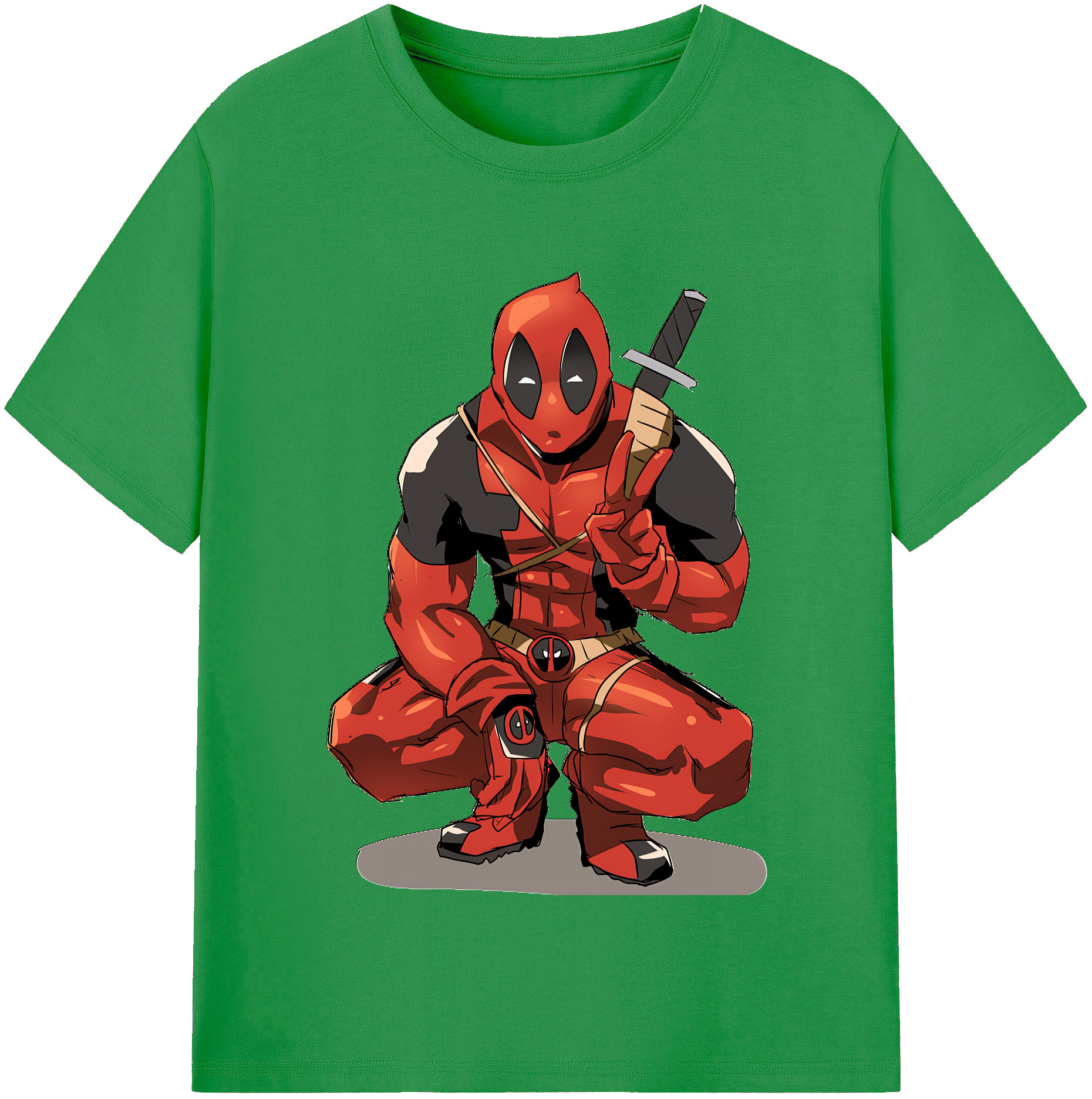 （画像用） Deadpool デッドプール レディースカジュアルプリントTシャツ（綿100％）