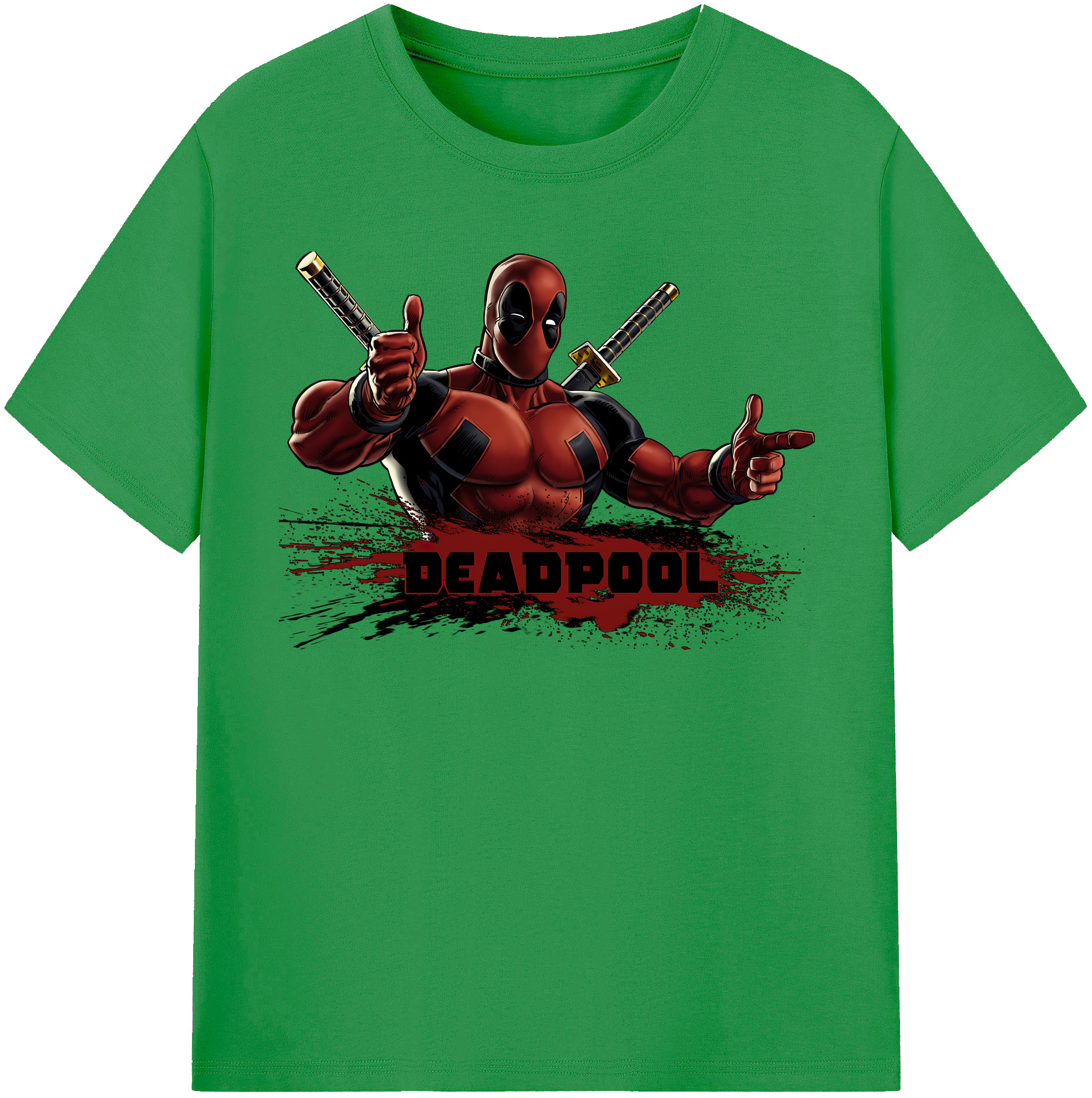 （画像用） Deadpool デッドプール レディースカジュアルプリントTシャツ（綿100％）