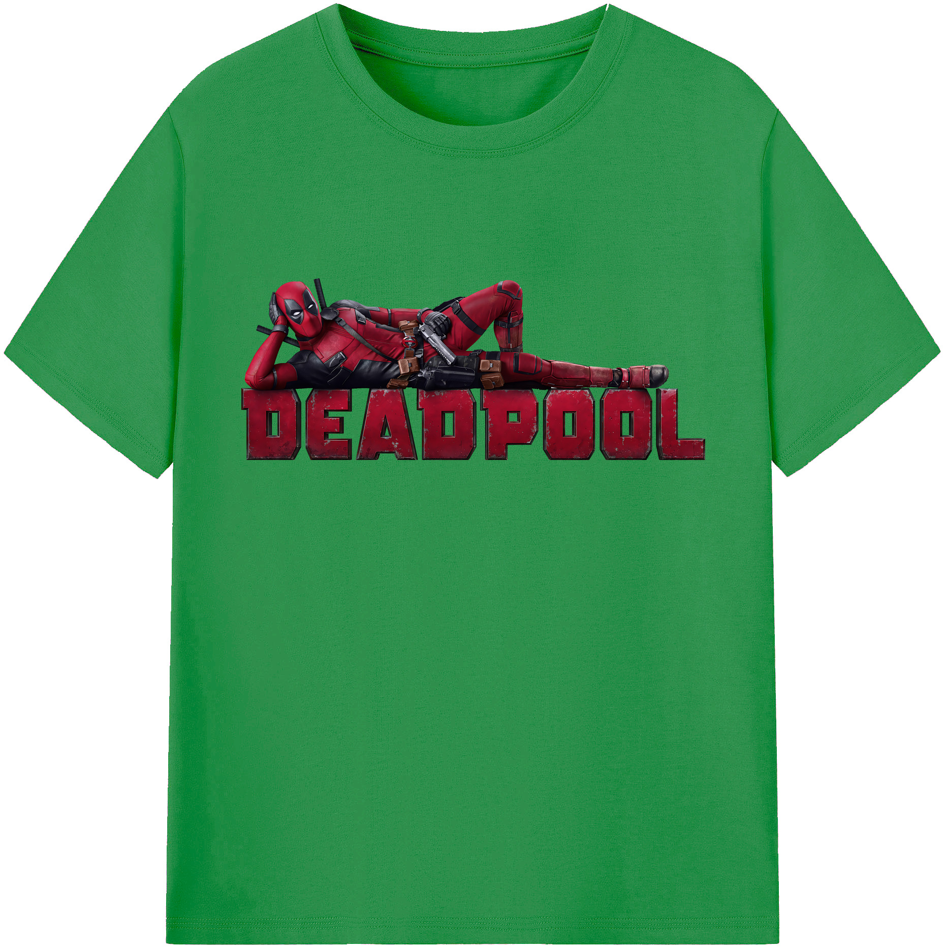 （画像用） Deadpool デッドプール レディースカジュアルプリントTシャツ（綿100％）