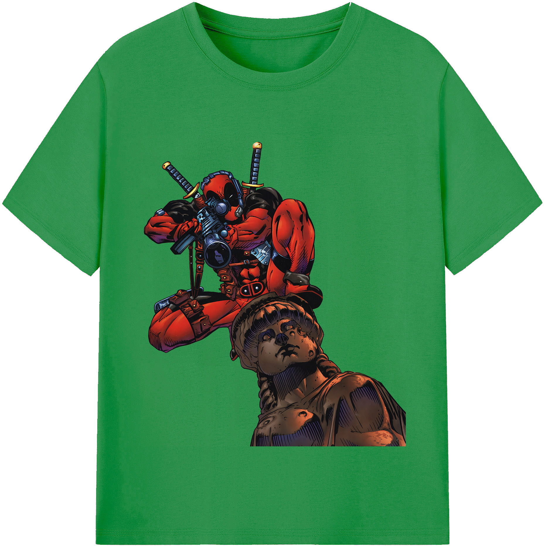 （画像用） Deadpool デッドプール レディースカジュアルプリントTシャツ（綿100％）