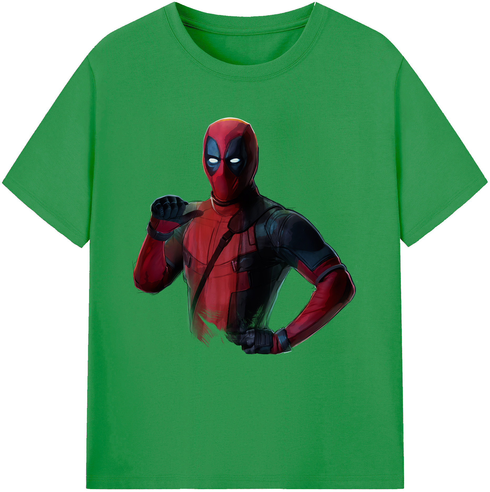 （画像用） Deadpool デッドプール レディースカジュアルプリントTシャツ（綿100％）