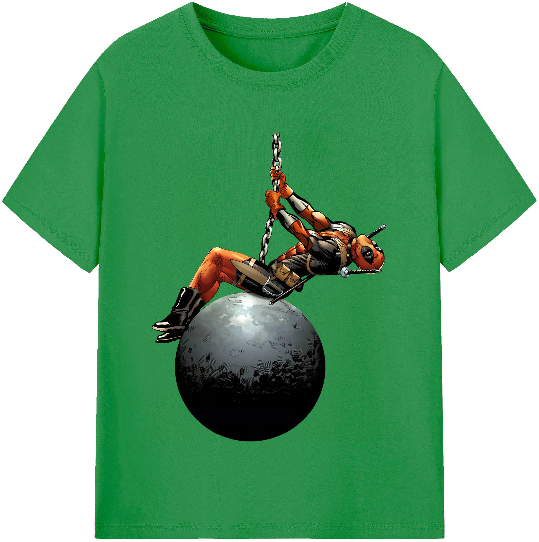 （画像用） Deadpool デッドプール レディースカジュアルプリントTシャツ（綿100％）