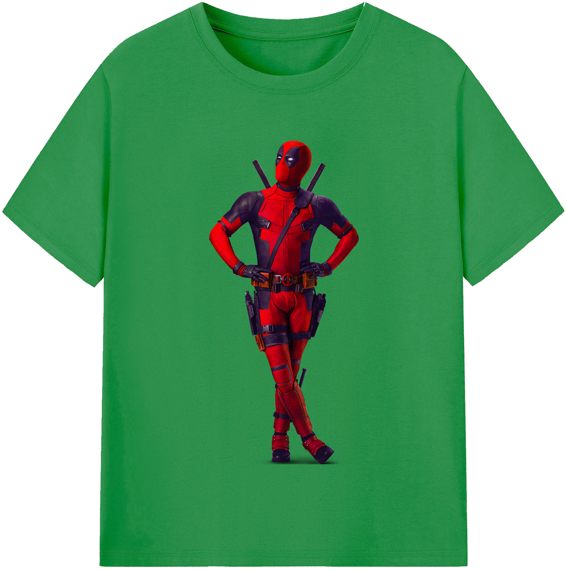 （画像用） Deadpool デッドプール レディースカジュアルプリントTシャツ（綿100％）