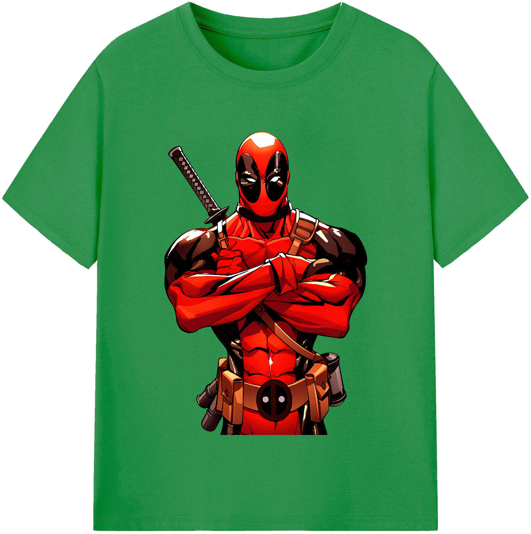 （画像用） Deadpool デッドプール レディースカジュアルプリントTシャツ（綿100％）