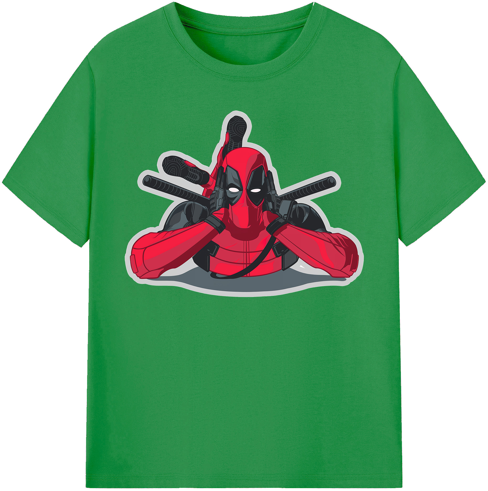 （画像用） Deadpool デッドプール レディースカジュアルプリントTシャツ（綿100％）