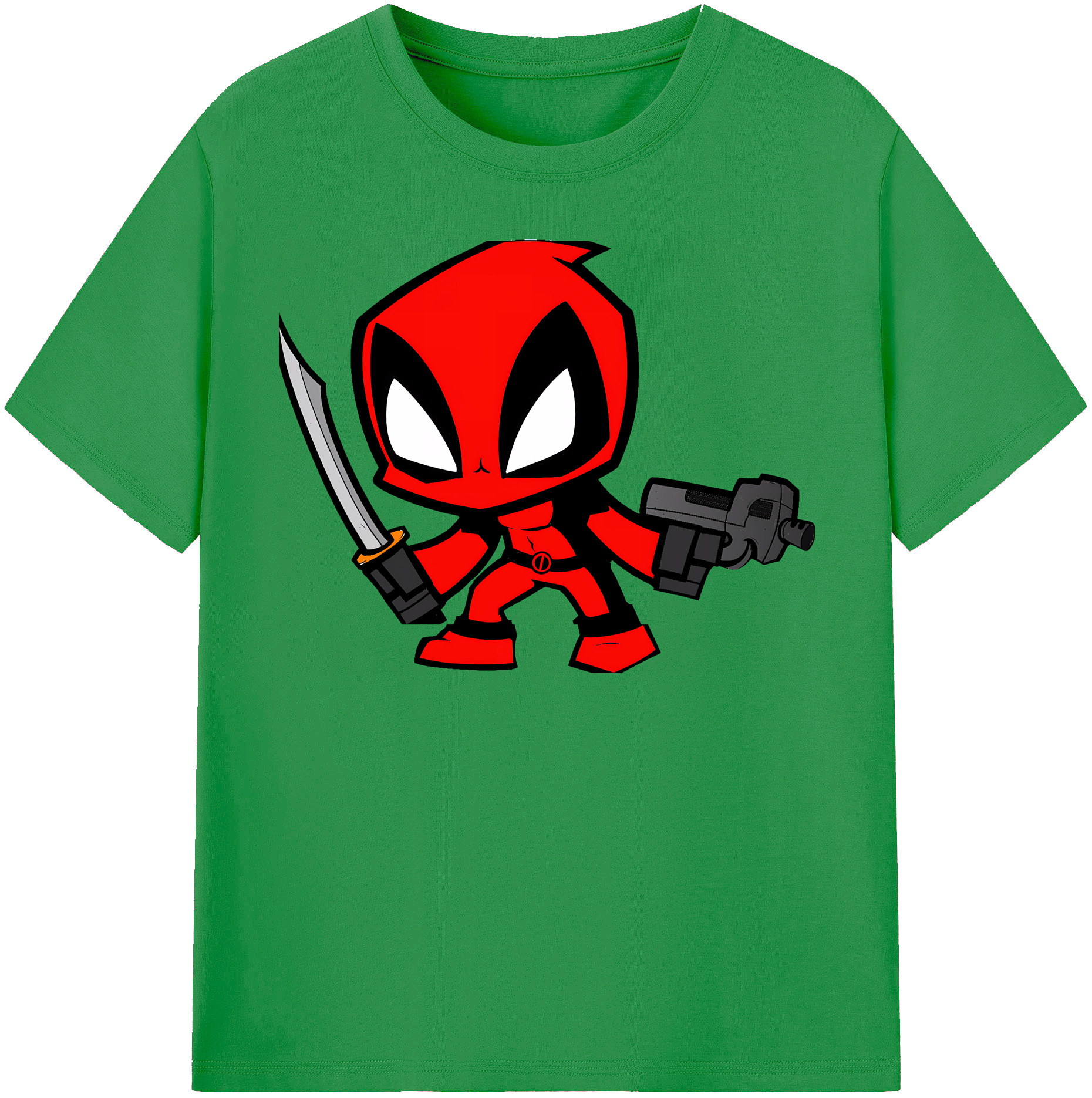 （画像用） Deadpool デッドプール レディースカジュアルプリントTシャツ（綿100％）