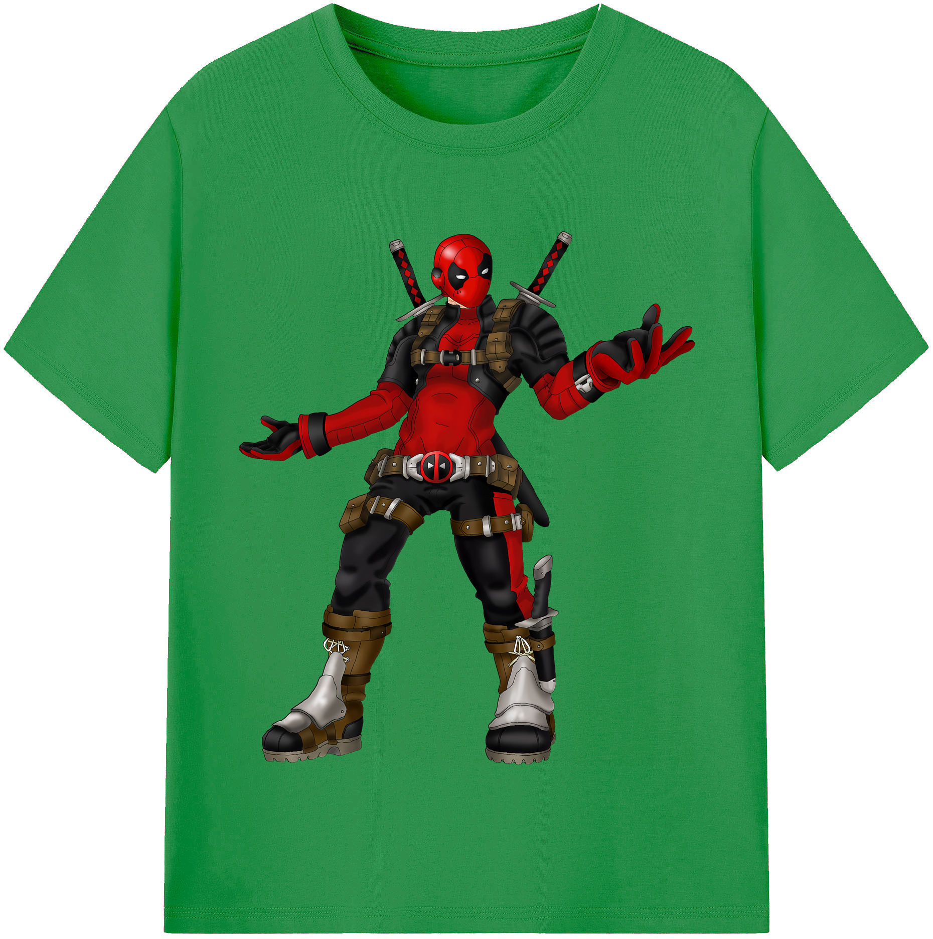 （画像用） Deadpool デッドプール レディースカジュアルプリントTシャツ（綿100％）