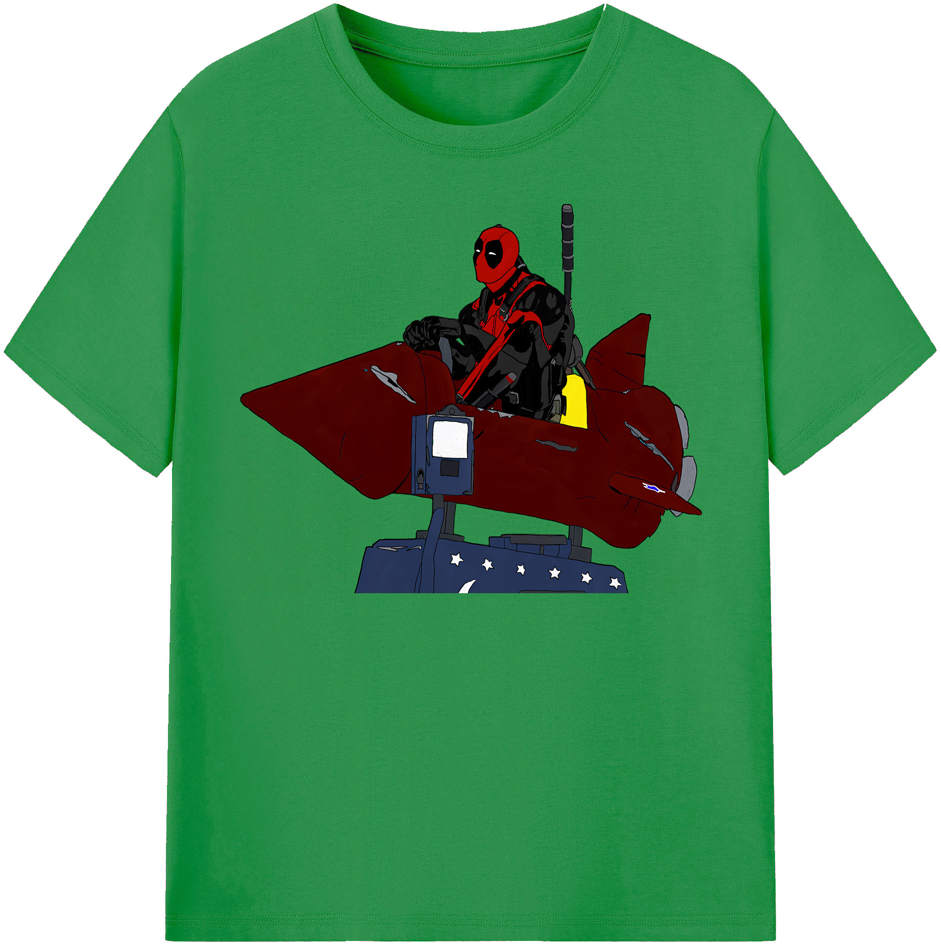 （画像用） Deadpool デッドプール レディースカジュアルプリントTシャツ（綿100％）