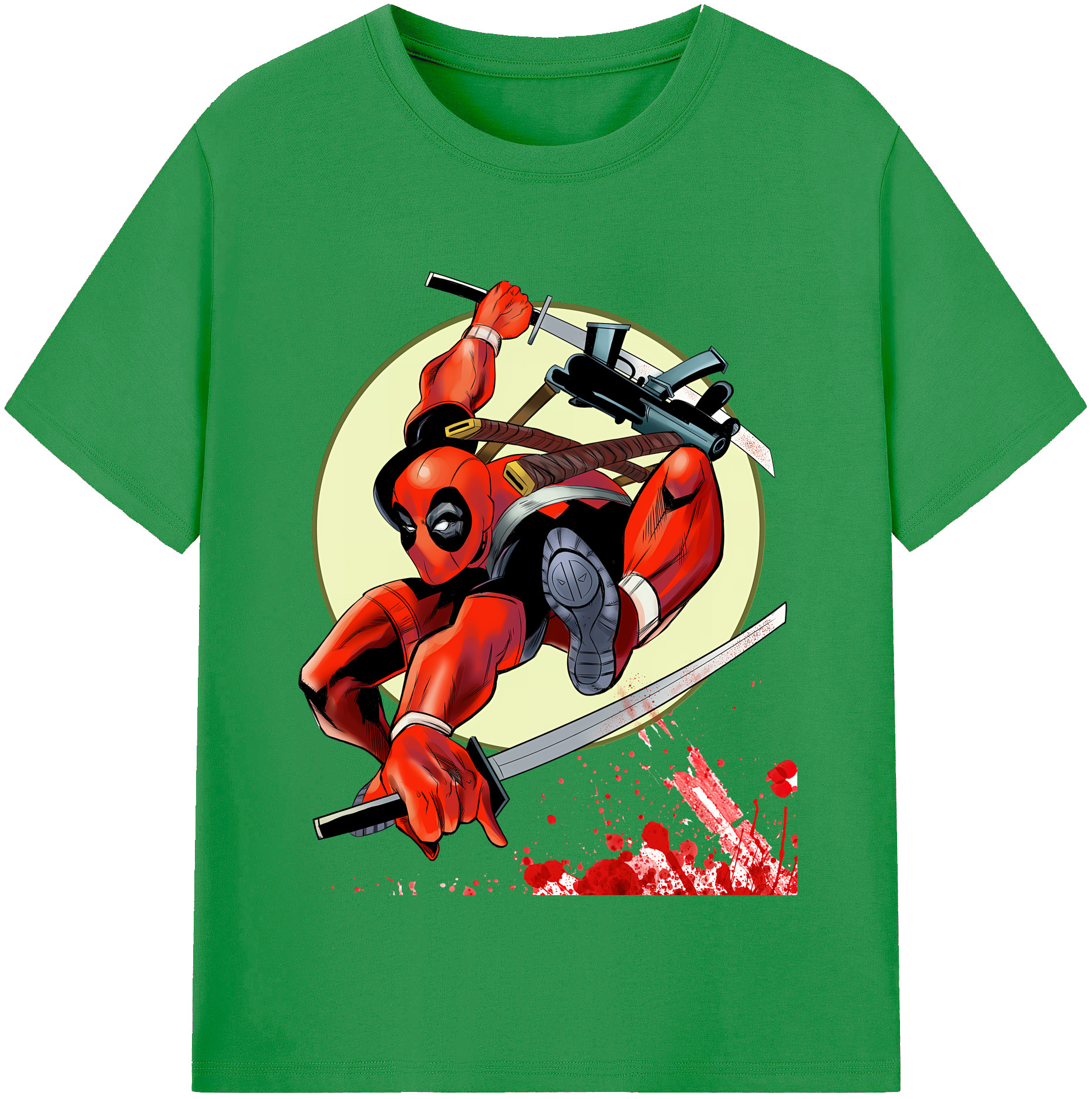 （画像用） Deadpool デッドプール レディースカジュアルプリントTシャツ（綿100％）