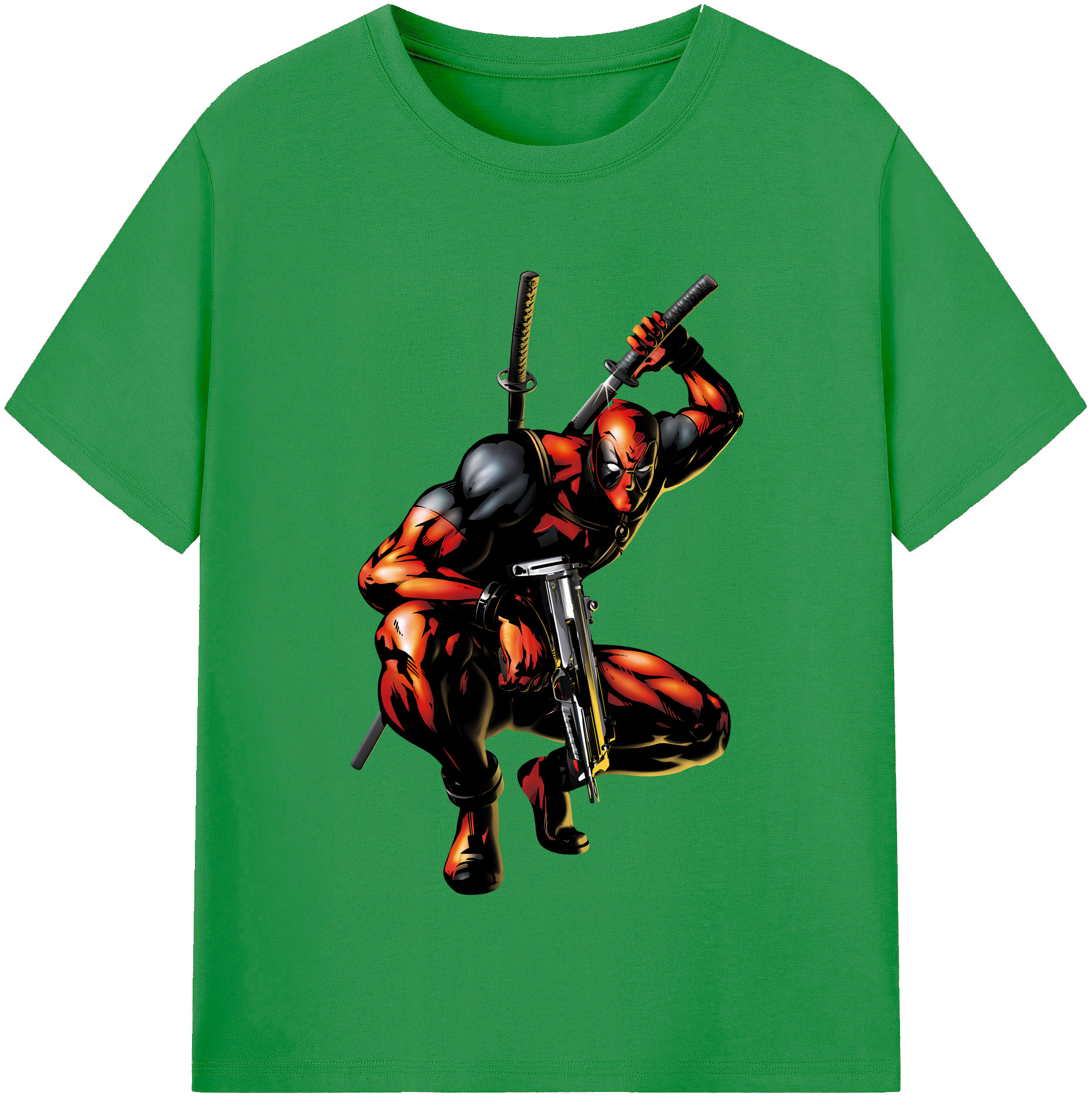 （画像用） Deadpool デッドプール レディースカジュアルプリントTシャツ（綿100％）