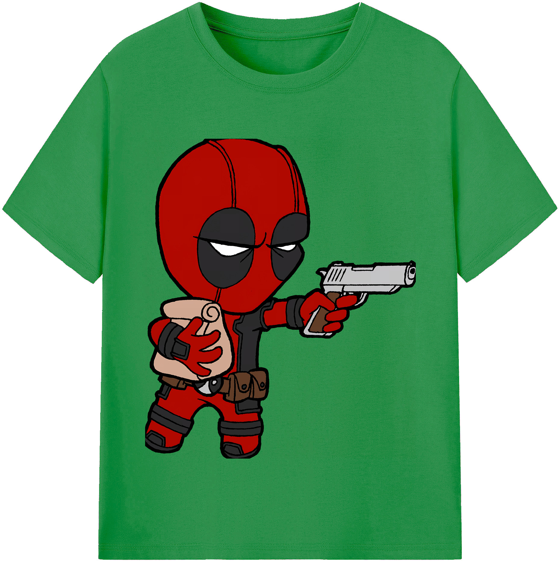 （画像用） Deadpool デッドプール レディースカジュアルプリントTシャツ（綿100％）