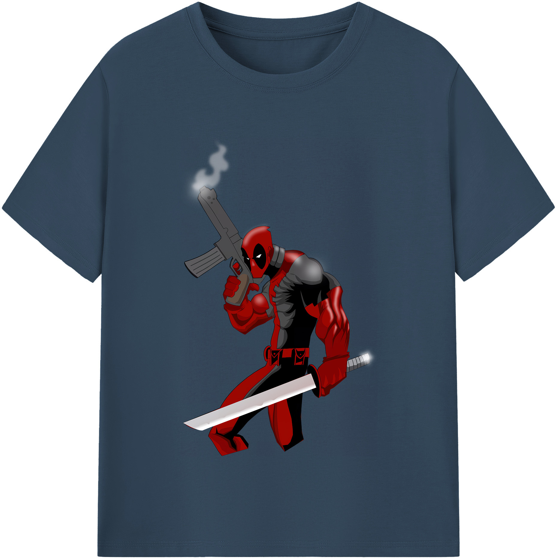 （画像用） Deadpool デッドプール レディースカジュアルプリントTシャツ（綿100％）