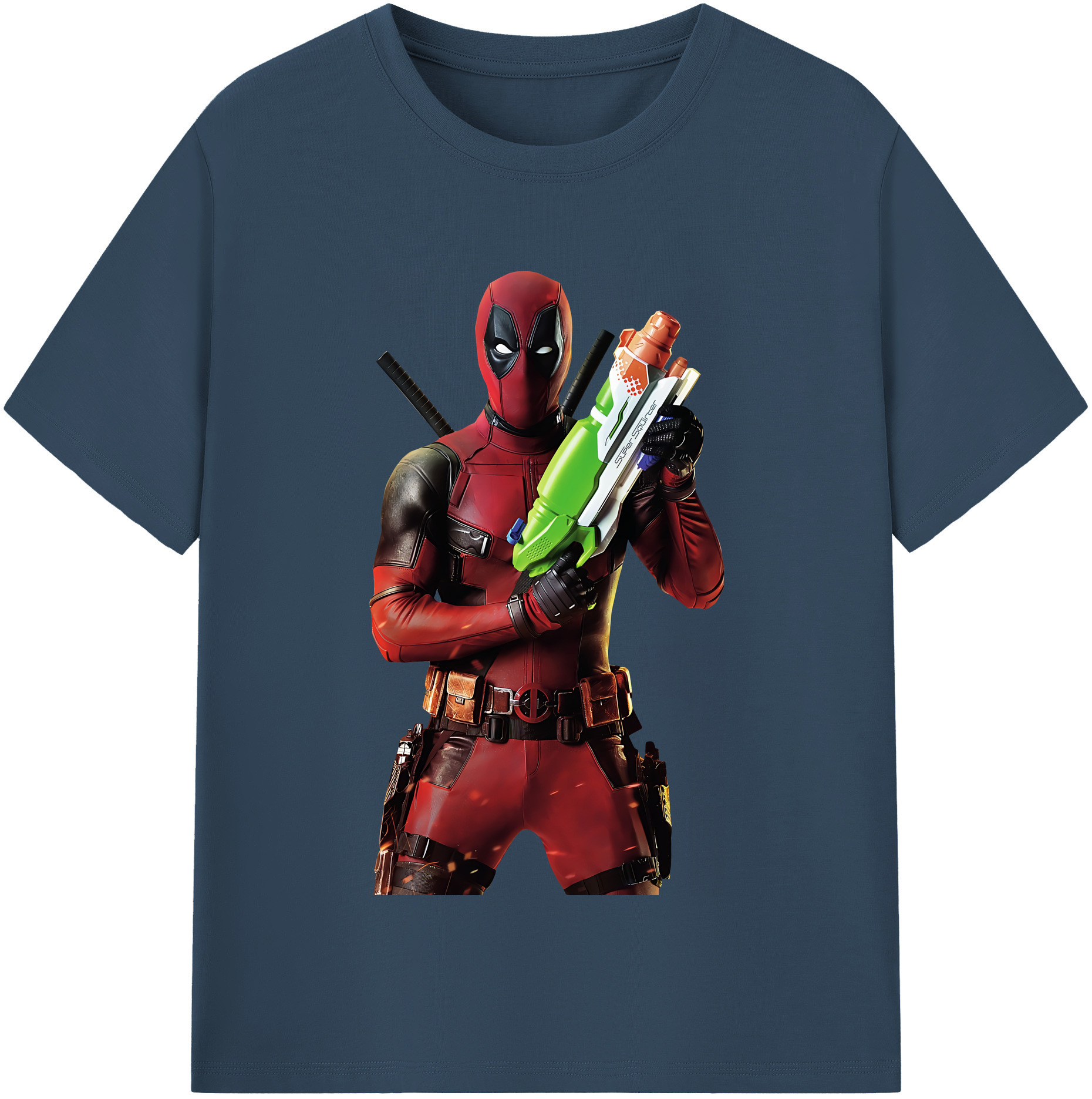（画像用） Deadpool デッドプール レディースカジュアルプリントTシャツ（綿100％）