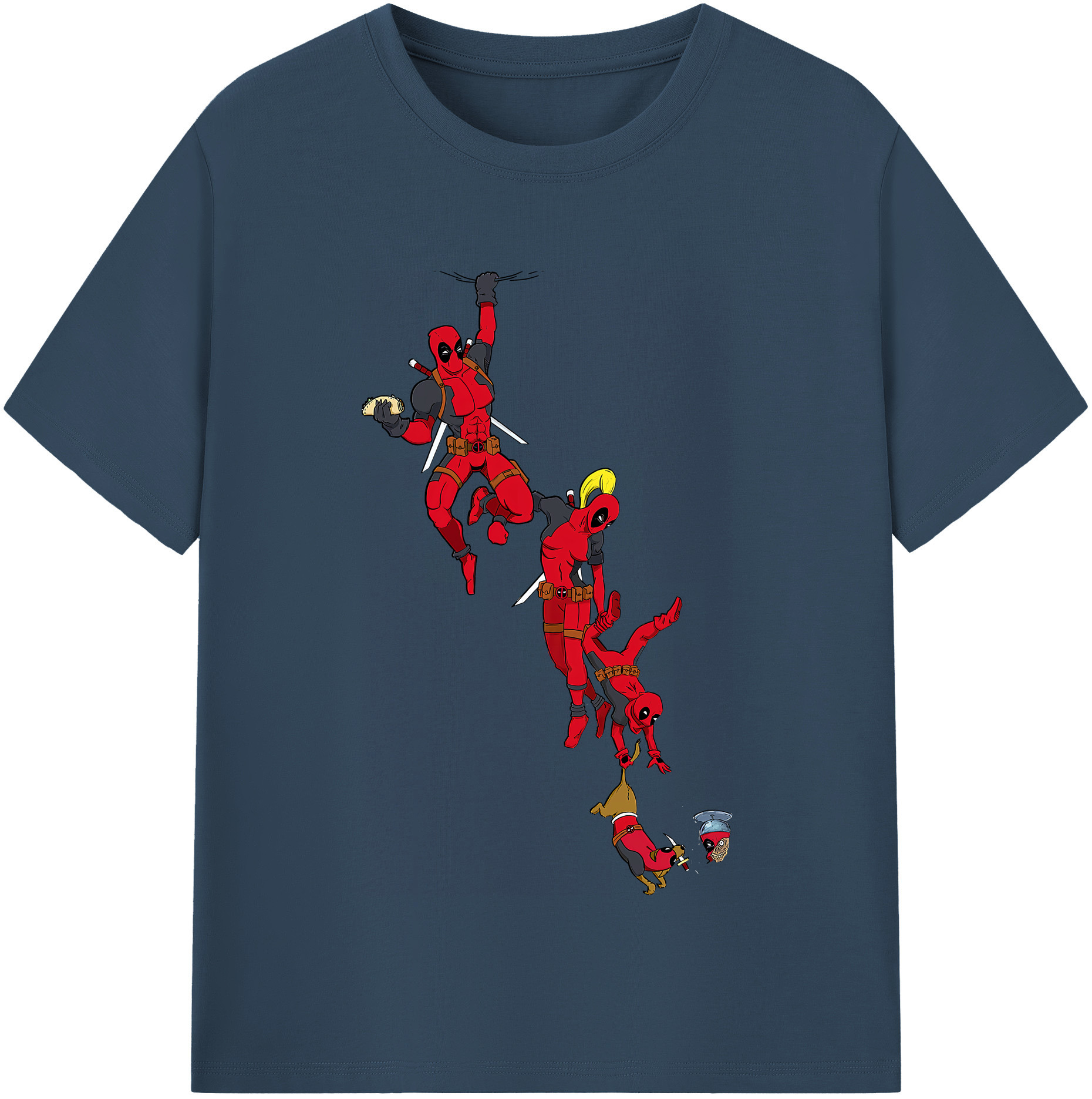 （画像用） Deadpool デッドプール レディースカジュアルプリントTシャツ（綿100％）