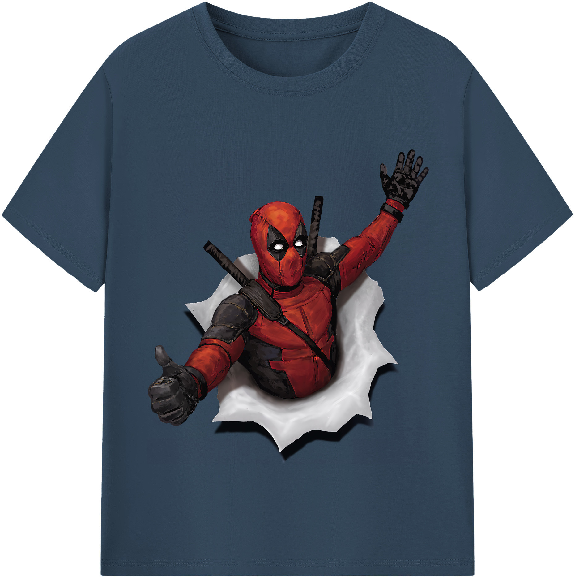 （画像用） Deadpool デッドプール レディースカジュアルプリントTシャツ（綿100％）