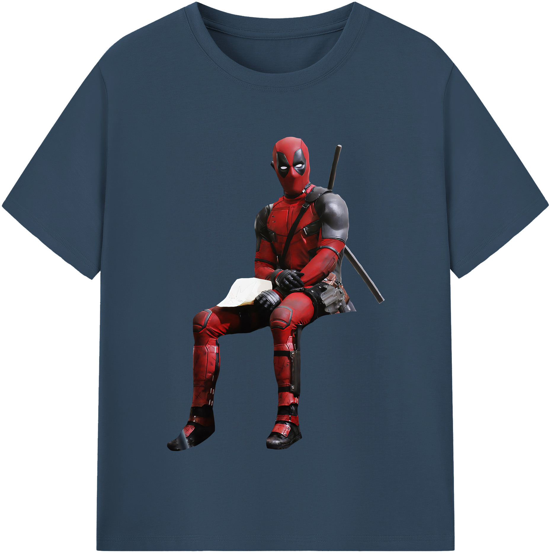 （画像用） Deadpool デッドプール レディースカジュアルプリントTシャツ（綿100％）