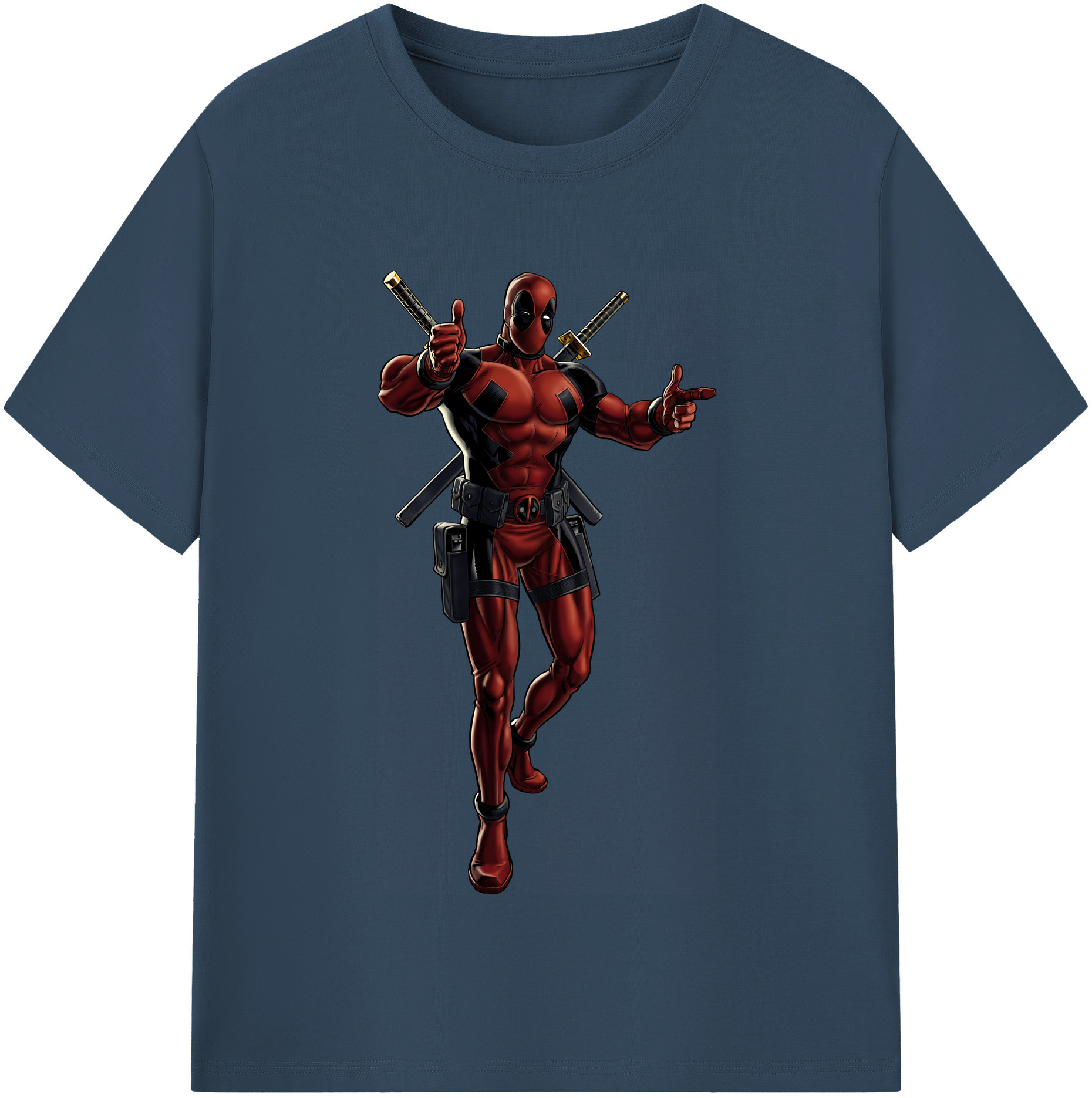 （画像用） Deadpool デッドプール レディースカジュアルプリントTシャツ（綿100％）