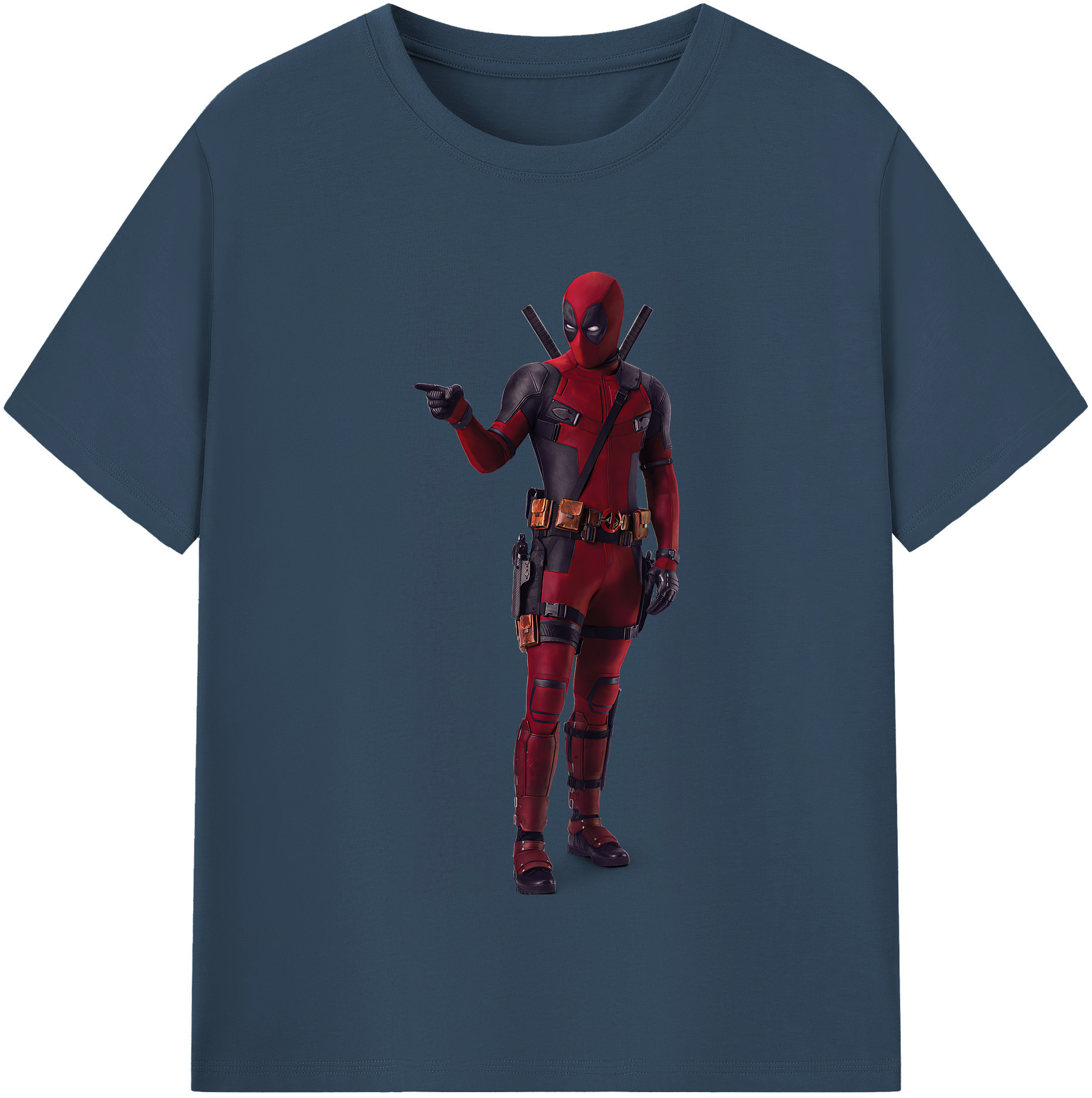 （画像用） Deadpool デッドプール レディースカジュアルプリントTシャツ（綿100％）