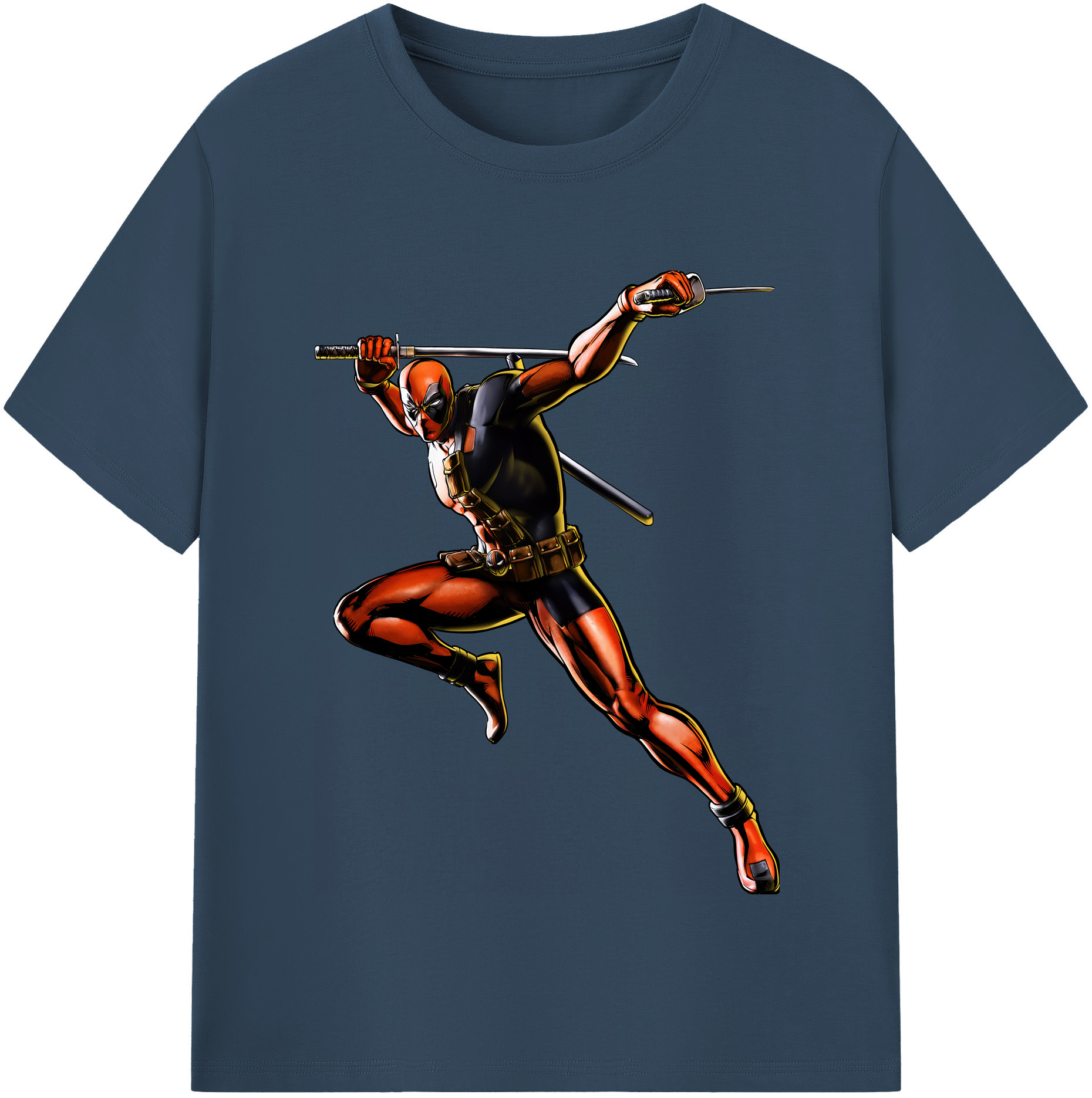 （画像用） Deadpool デッドプール レディースカジュアルプリントTシャツ（綿100％）