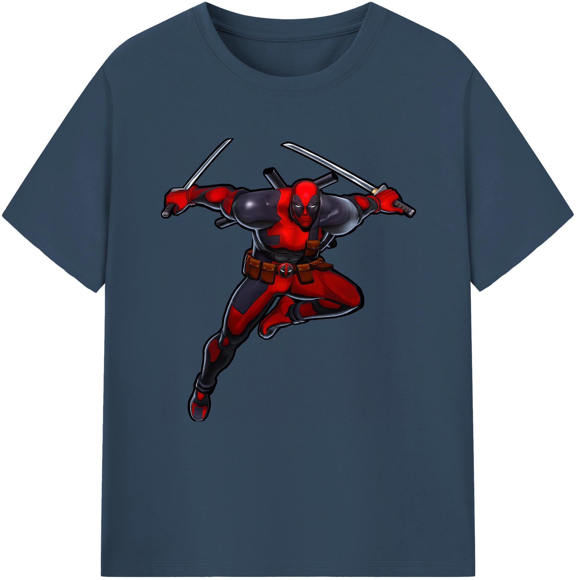 （画像用） Deadpool デッドプール レディースカジュアルプリントTシャツ（綿100％）