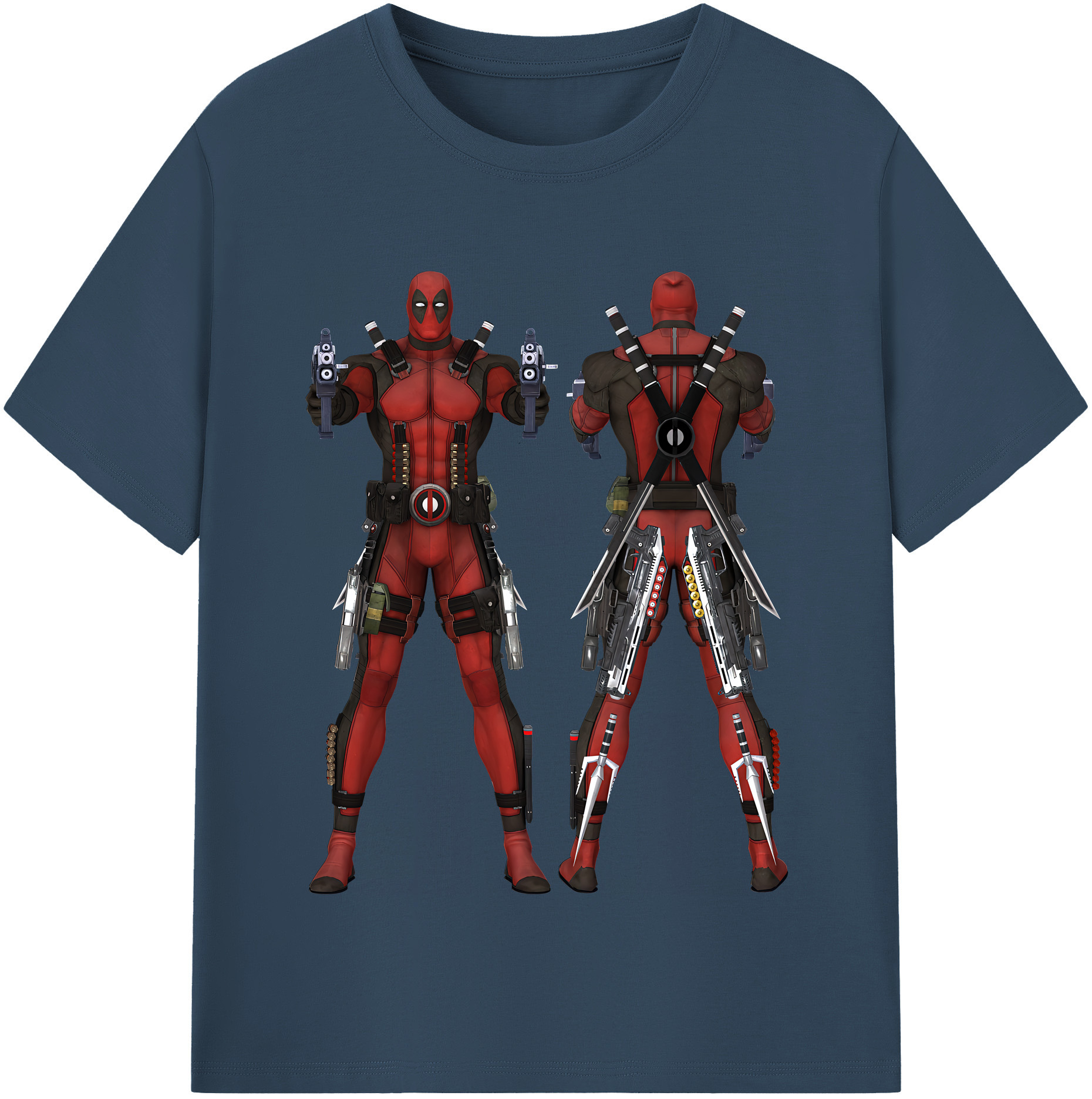 （画像用） Deadpool デッドプール レディースカジュアルプリントTシャツ（綿100％）