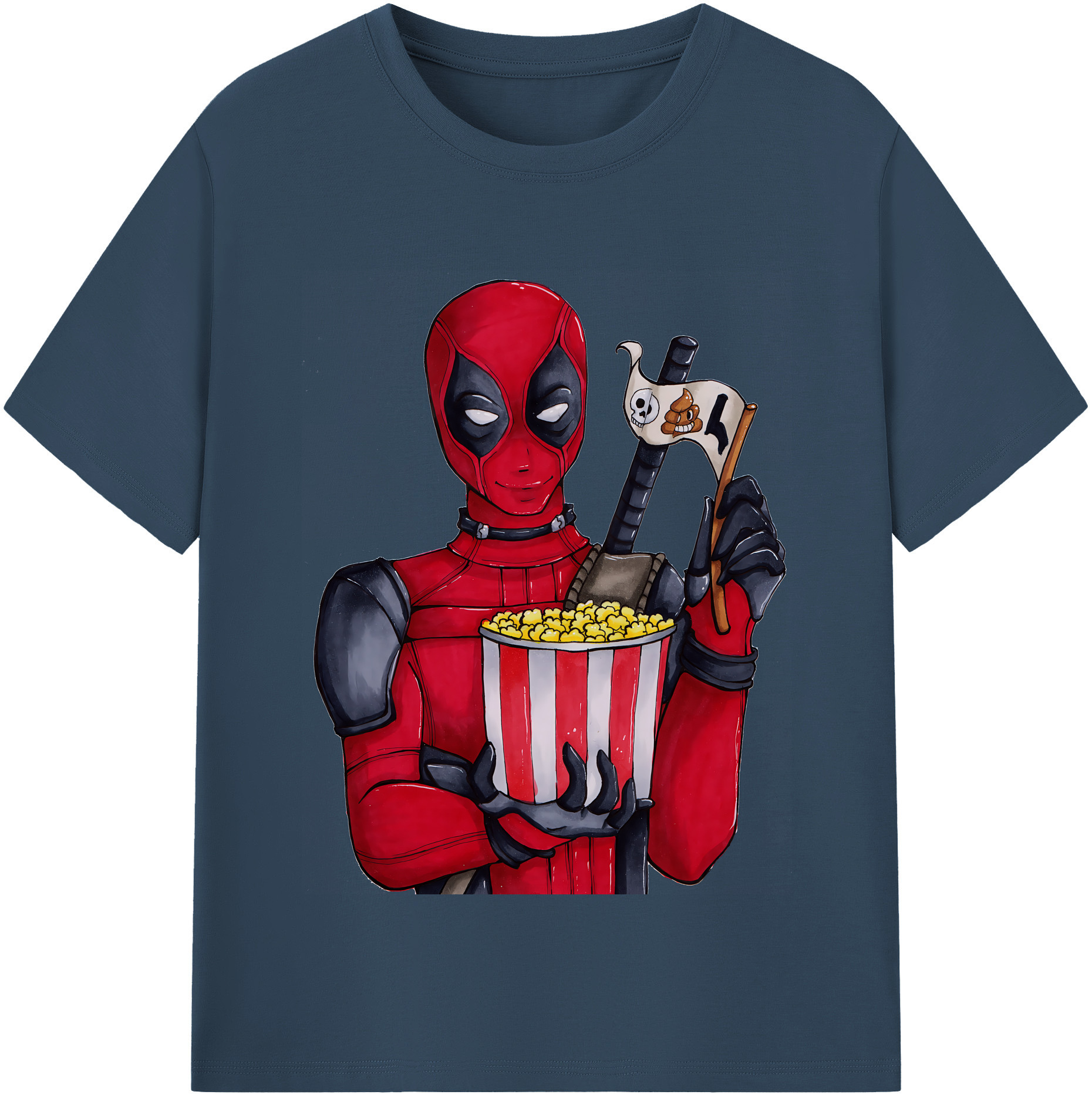 （画像用） Deadpool デッドプール レディースカジュアルプリントTシャツ（綿100％）