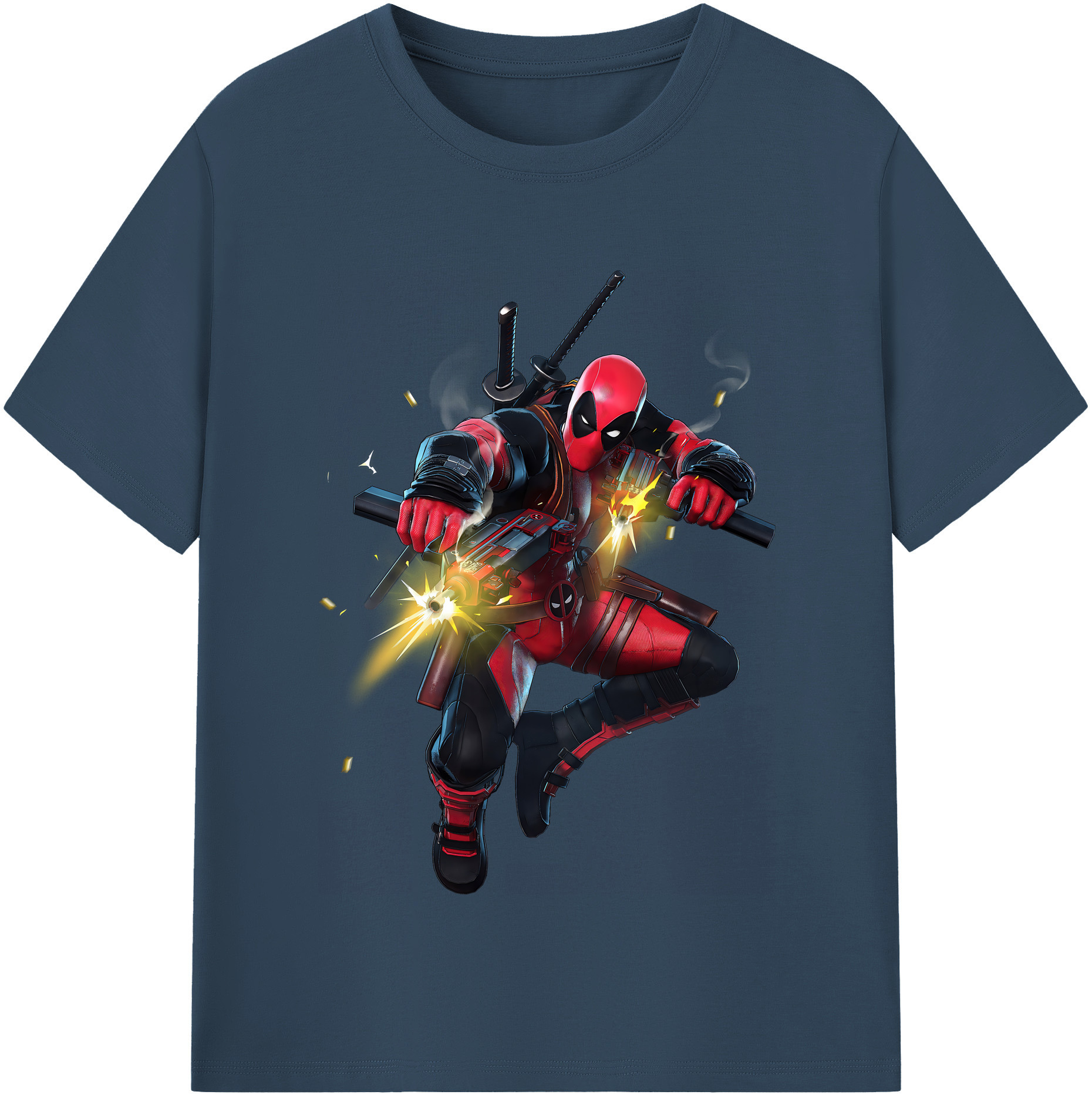 （画像用） Deadpool デッドプール レディースカジュアルプリントTシャツ（綿100％）