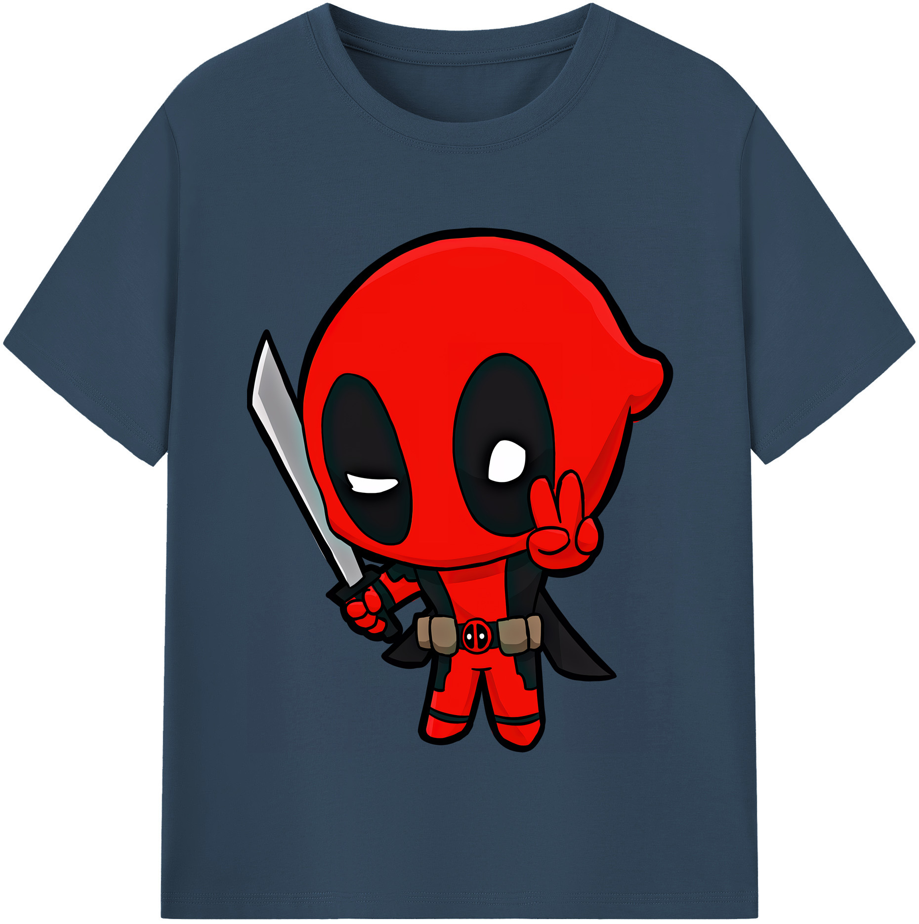 （画像用） Deadpool デッドプール レディースカジュアルプリントTシャツ（綿100％）