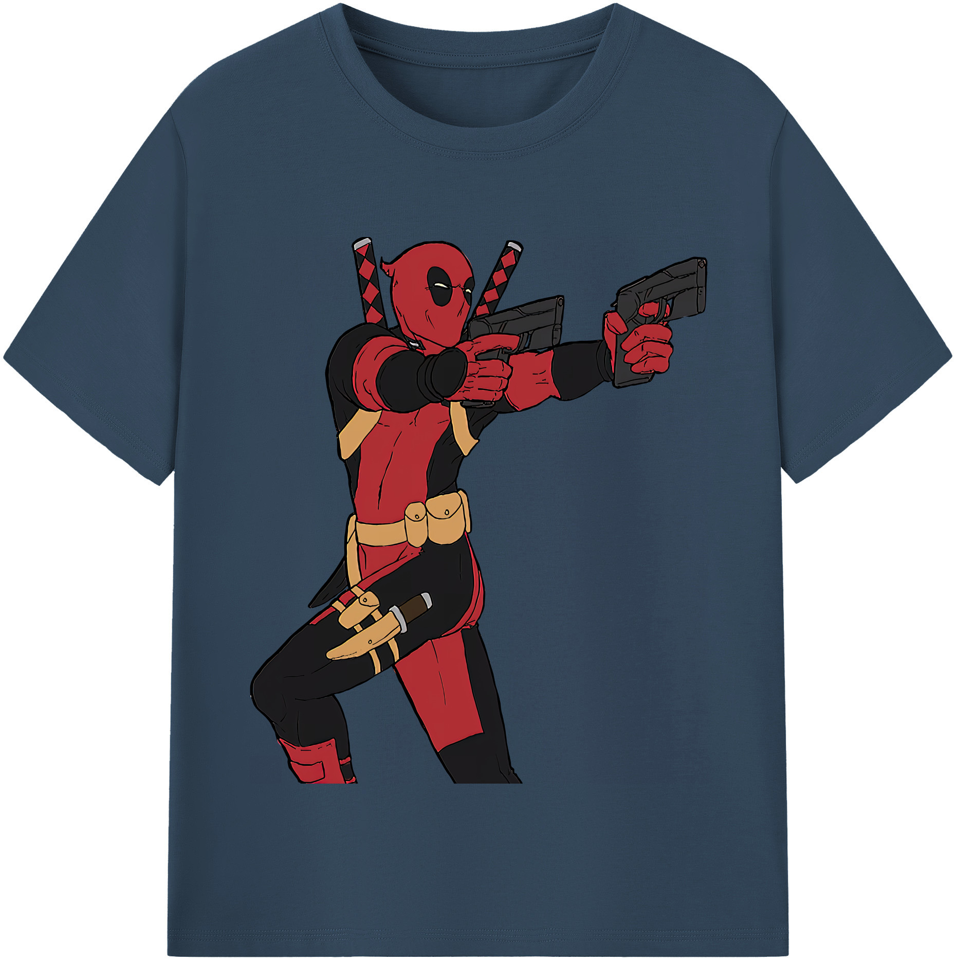 （画像用） Deadpool デッドプール レディースカジュアルプリントTシャツ（綿100％）