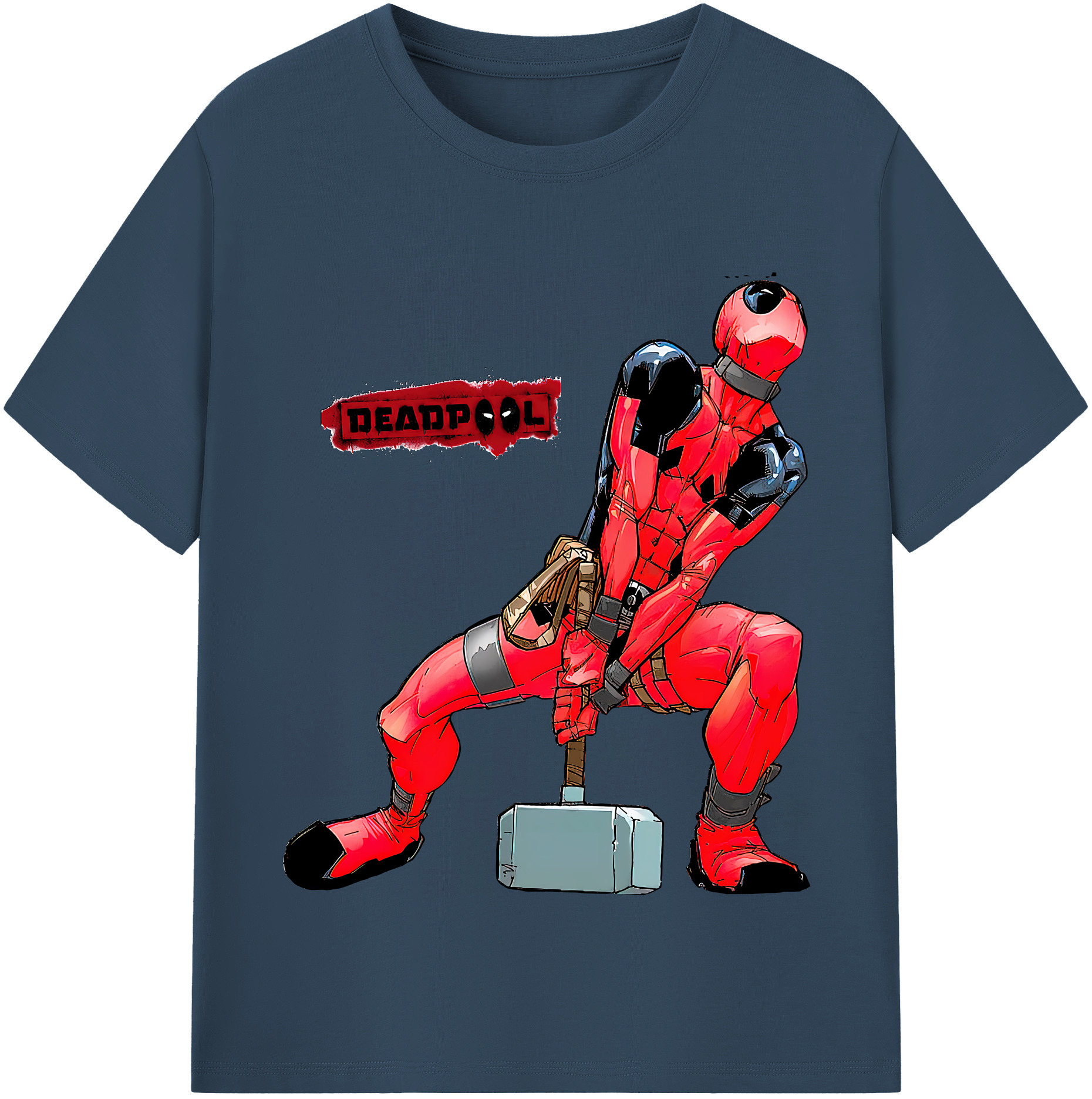 （画像用） Deadpool デッドプール レディースカジュアルプリントTシャツ（綿100％）