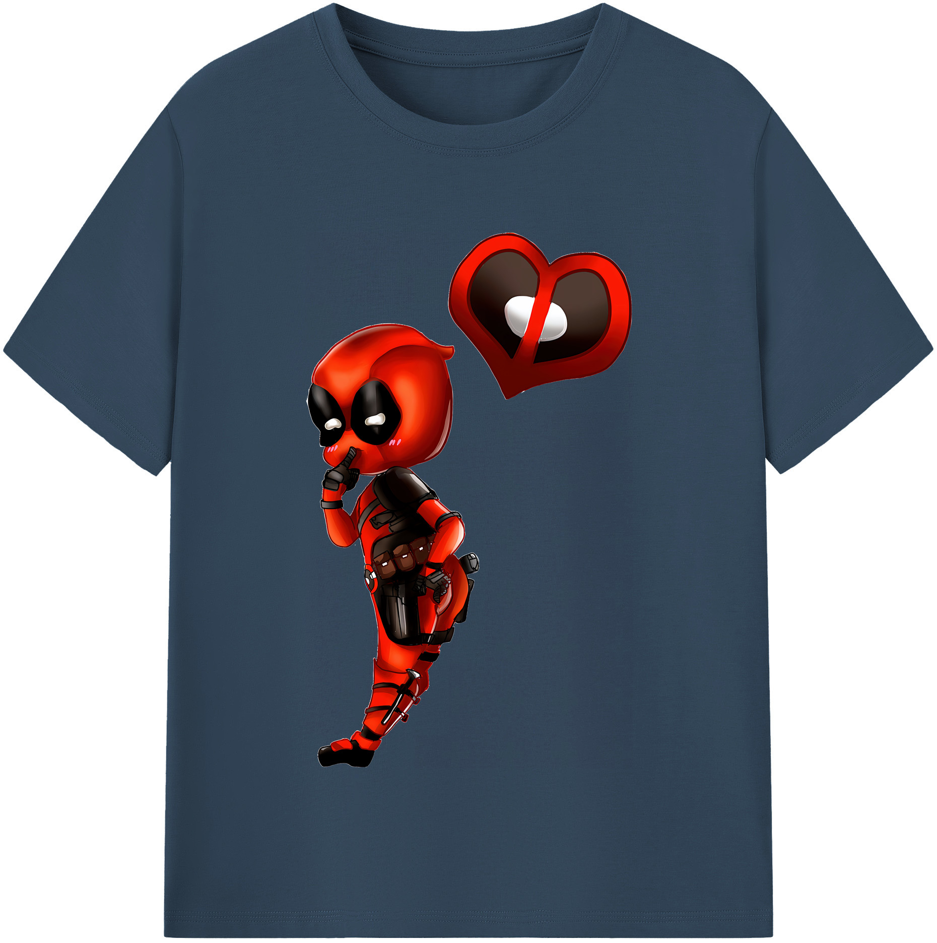 （画像用） Deadpool デッドプール レディースカジュアルプリントTシャツ（綿100％）