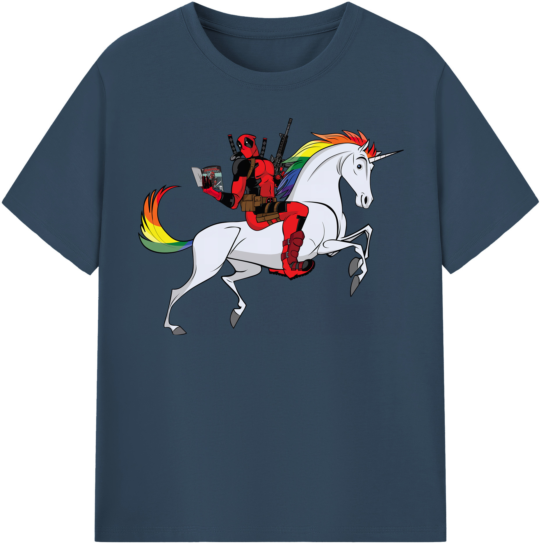 （画像用） Deadpool デッドプール レディースカジュアルプリントTシャツ（綿100％）