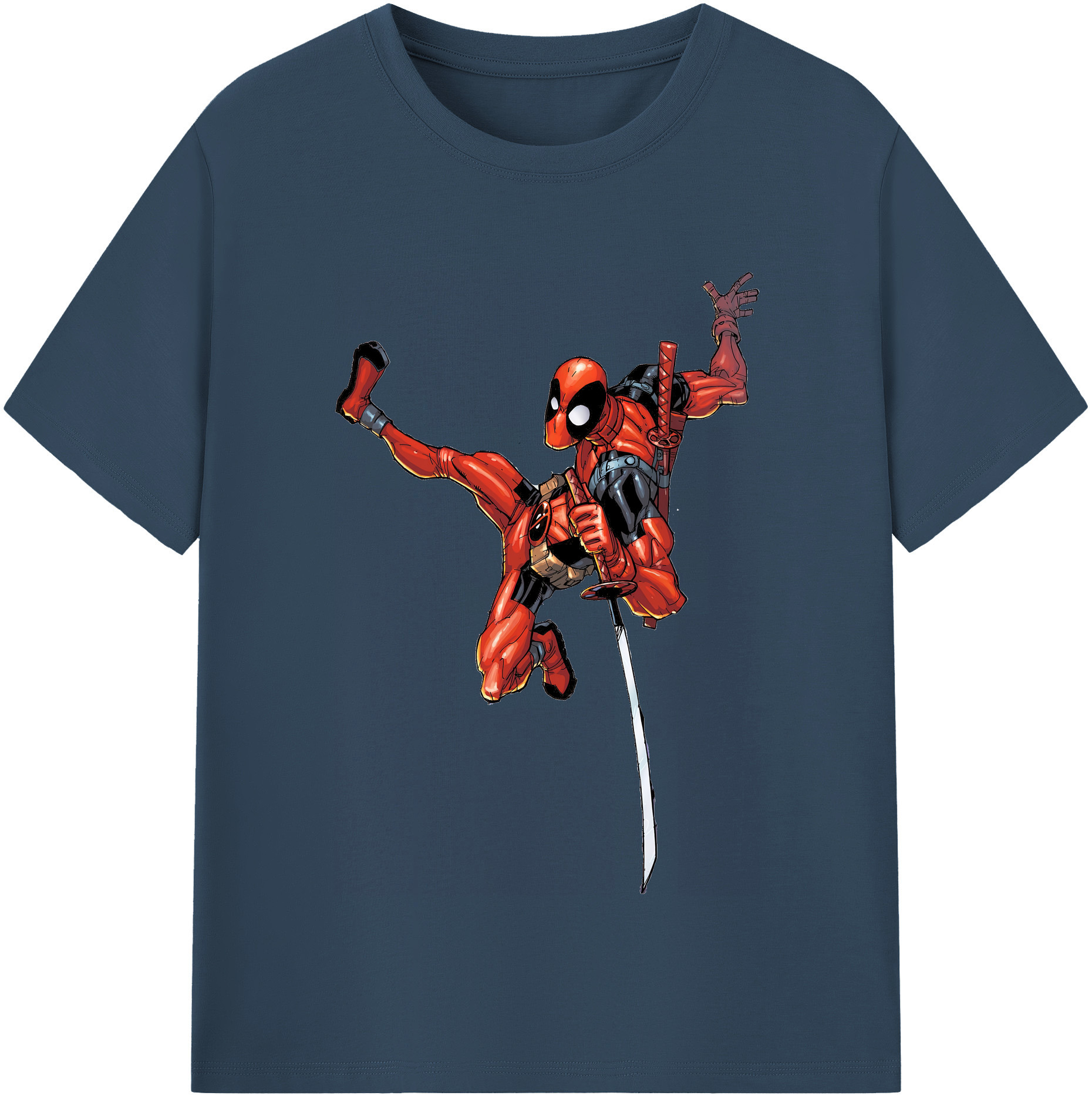 （画像用） Deadpool デッドプール レディースカジュアルプリントTシャツ（綿100％）
