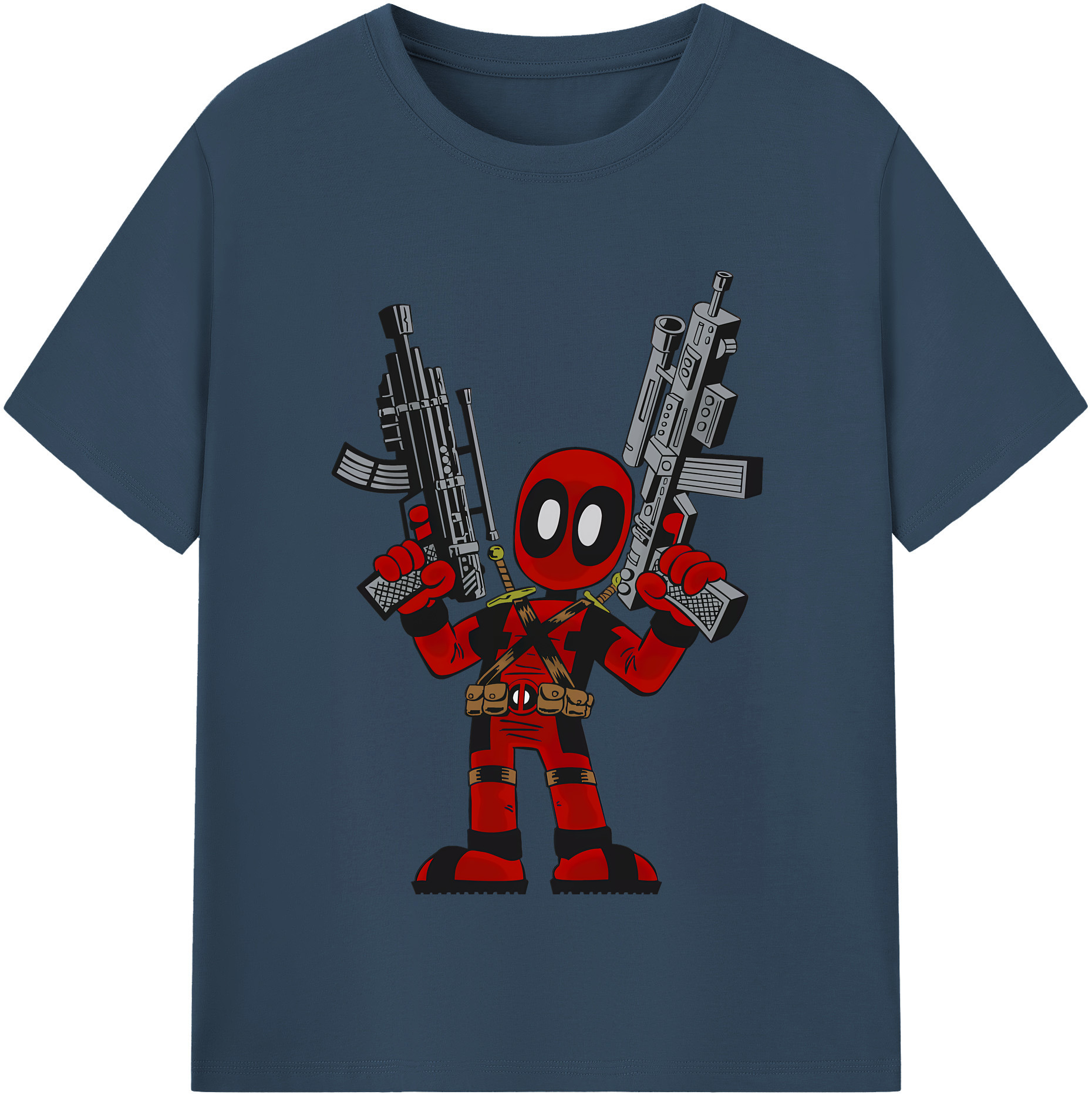 （画像用） Deadpool デッドプール レディースカジュアルプリントTシャツ（綿100％）