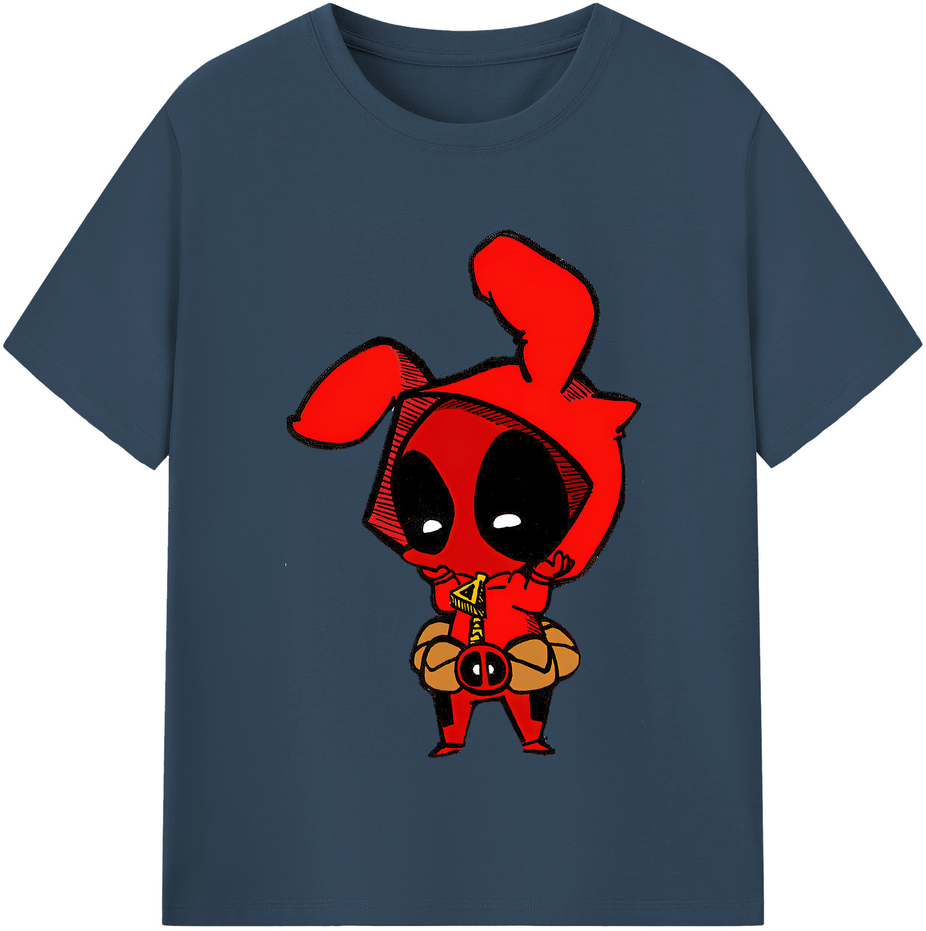 （画像用） Deadpool デッドプール レディースカジュアルプリントTシャツ（綿100％）