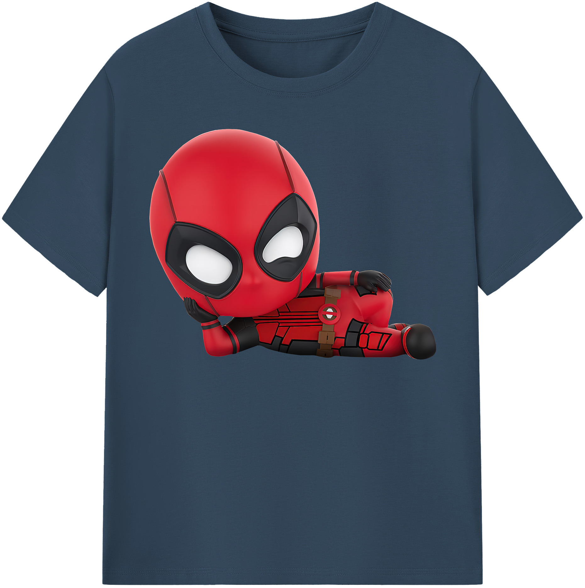 （画像用） Deadpool デッドプール レディースカジュアルプリントTシャツ（綿100％）