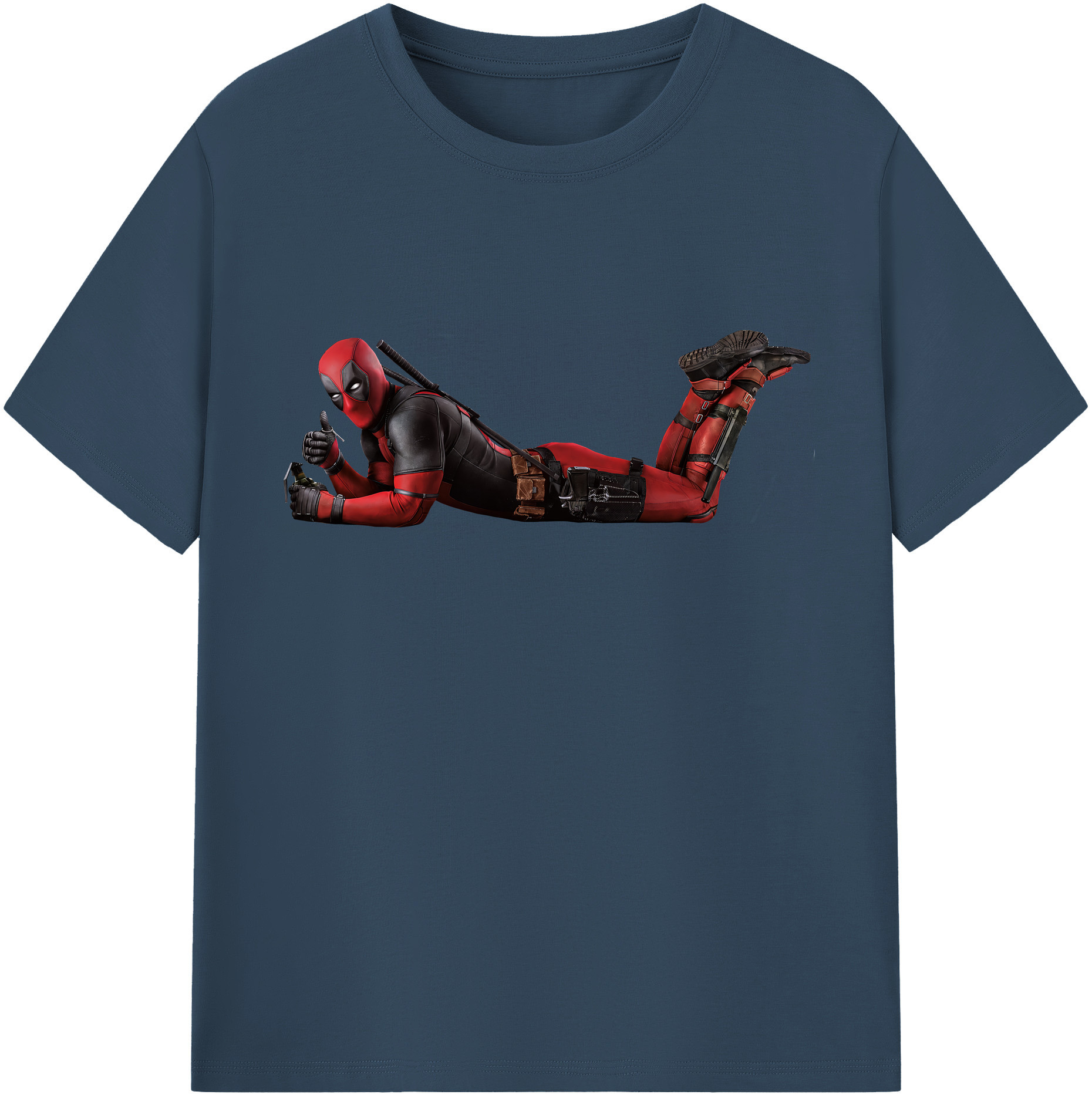 （画像用） Deadpool デッドプール レディースカジュアルプリントTシャツ（綿100％）