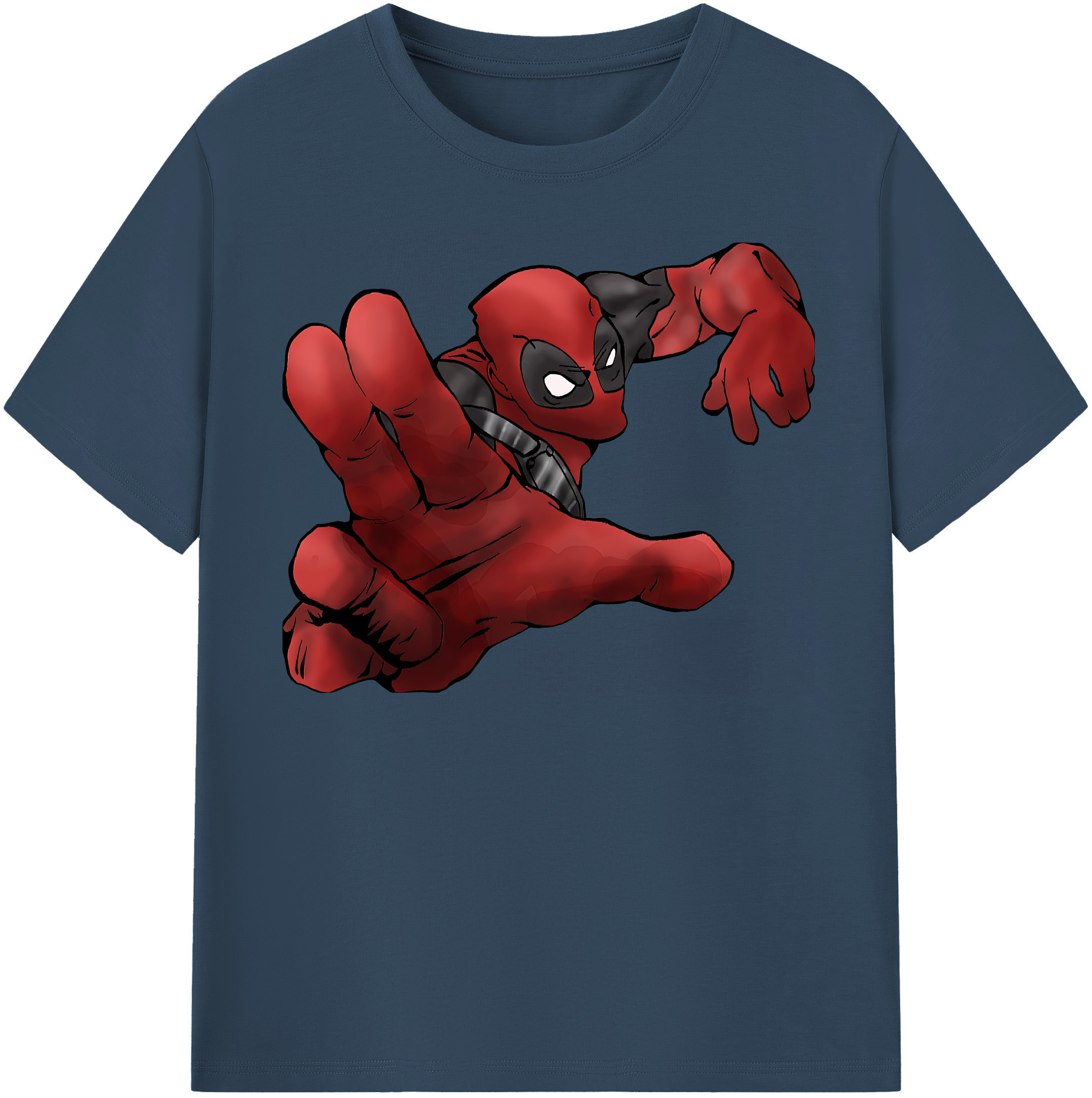 （画像用） Deadpool デッドプール レディースカジュアルプリントTシャツ（綿100％）