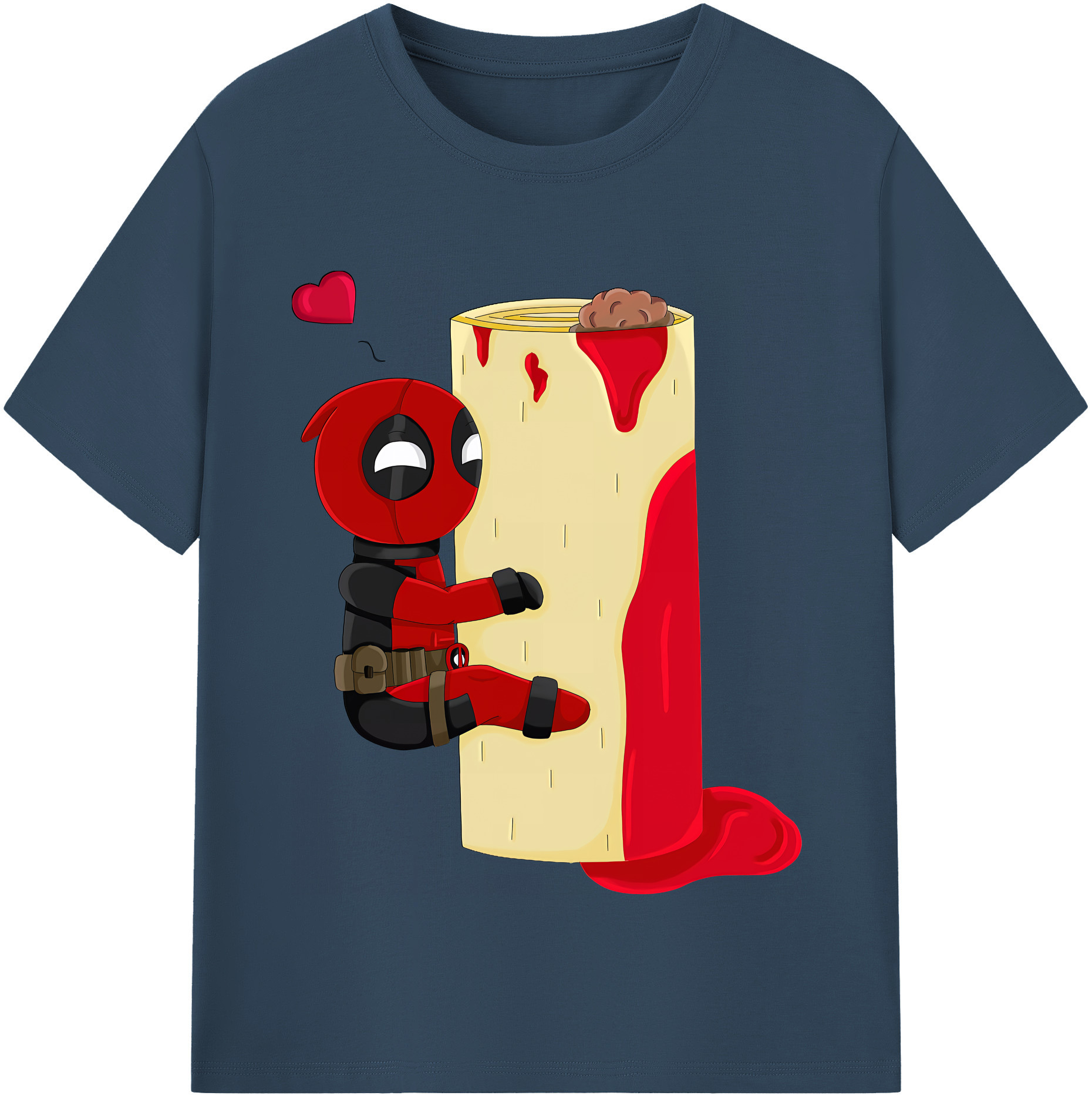 （画像用） Deadpool デッドプール レディースカジュアルプリントTシャツ（綿100％）