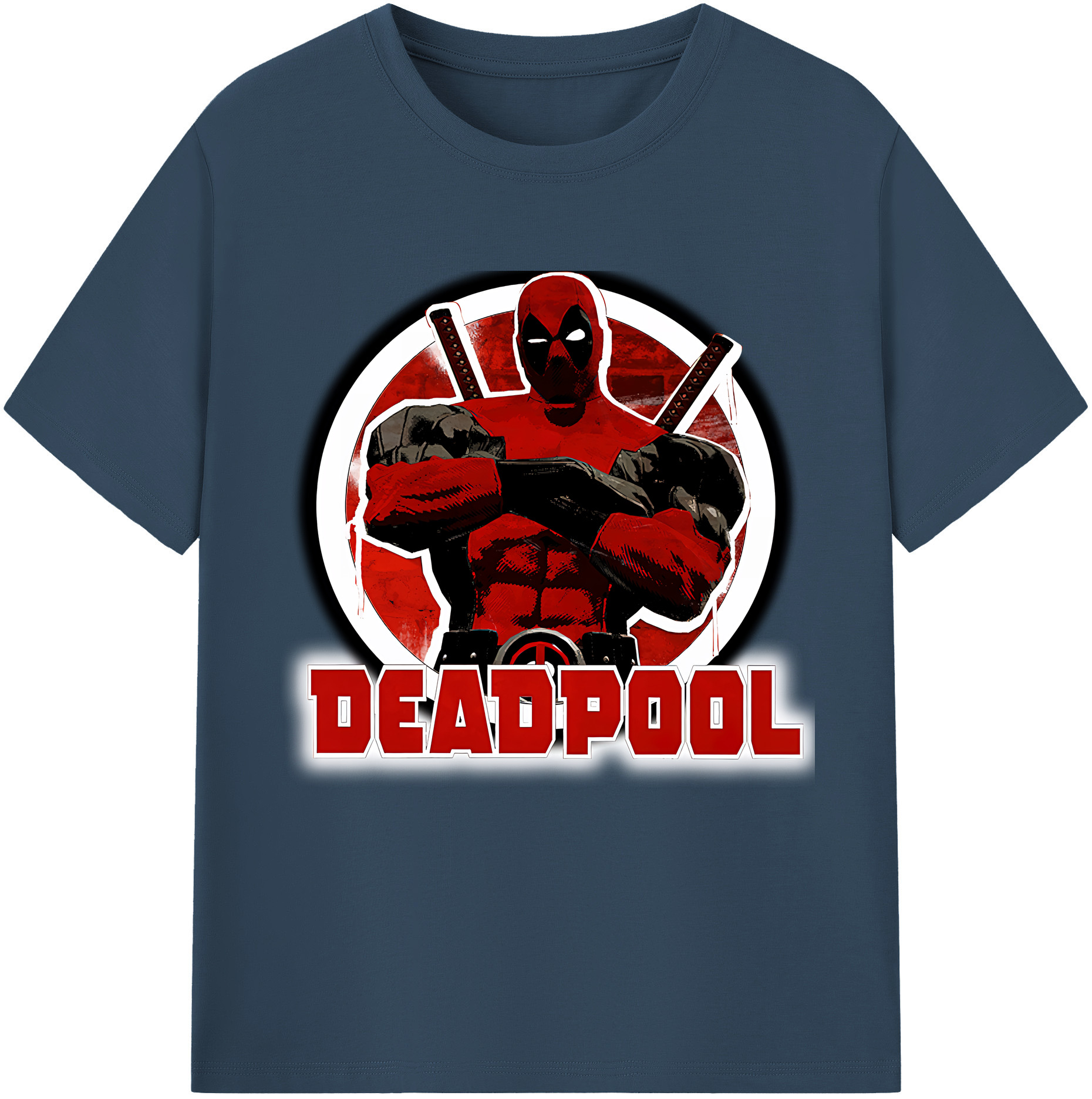 （画像用） Deadpool デッドプール レディースカジュアルプリントTシャツ（綿100％）