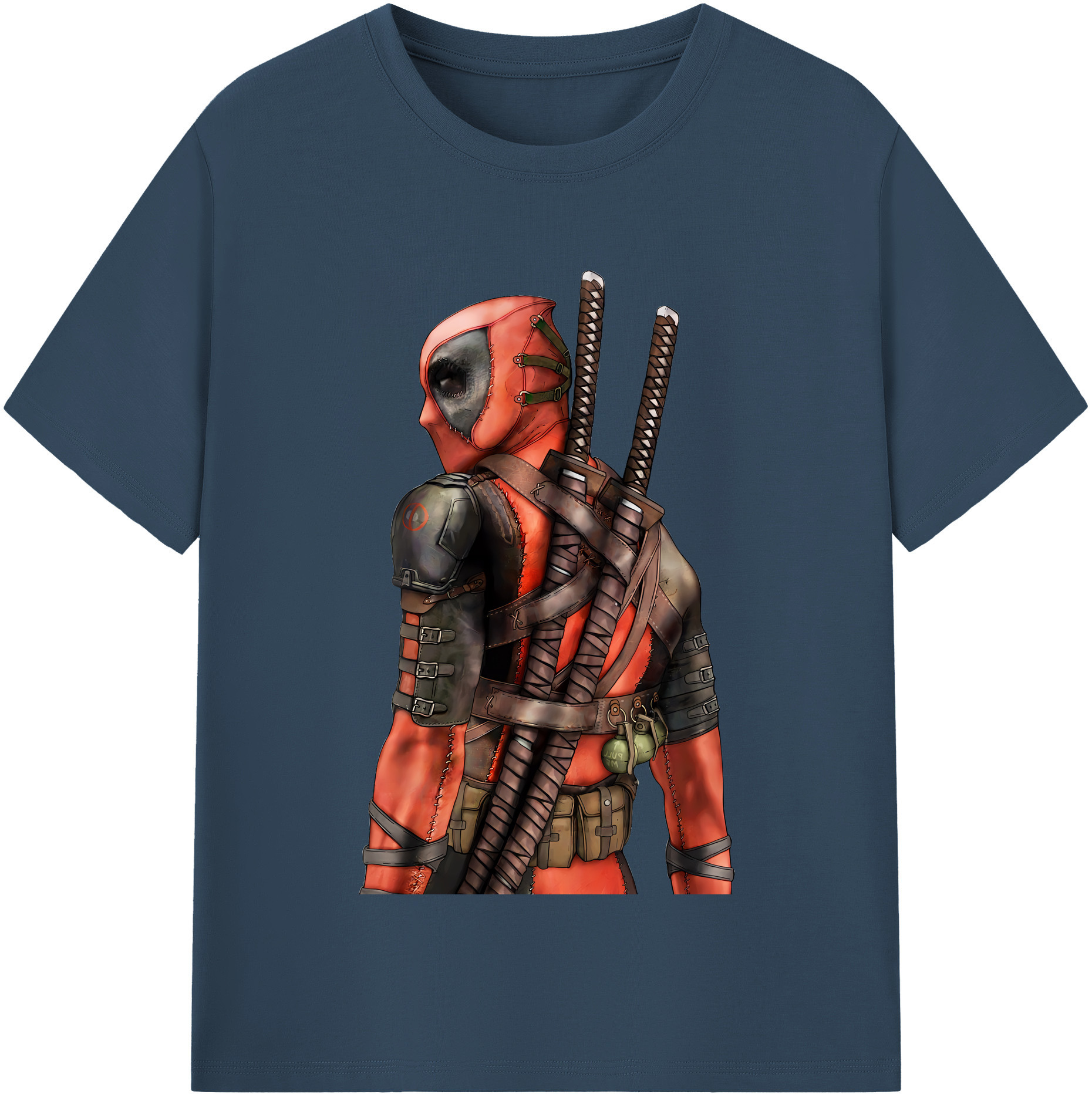 （画像用） Deadpool デッドプール レディースカジュアルプリントTシャツ（綿100％）