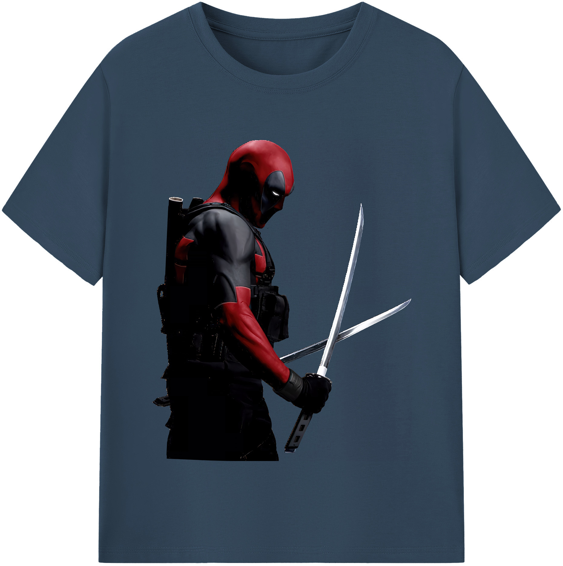 （画像用） Deadpool デッドプール レディースカジュアルプリントTシャツ（綿100％）