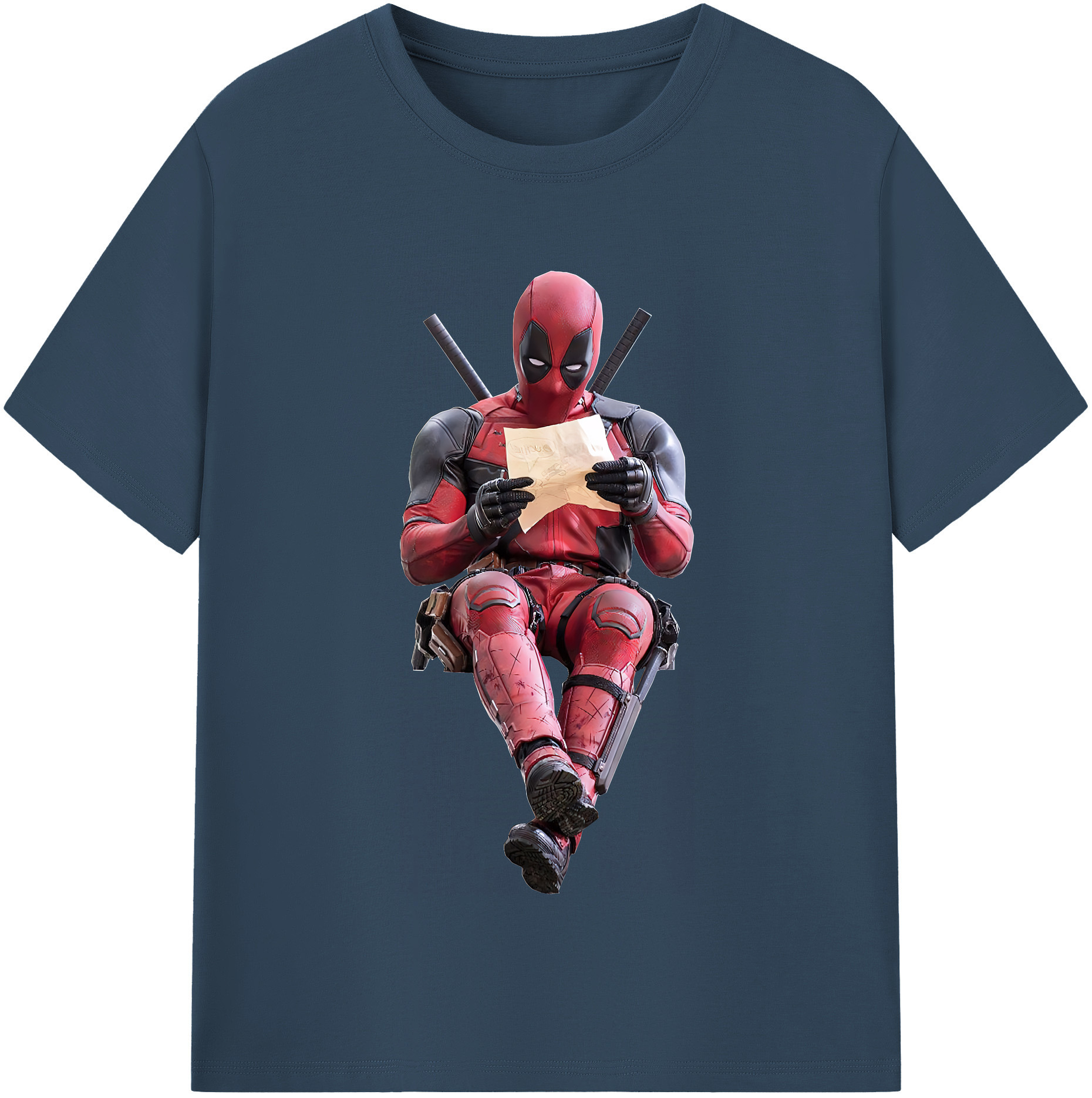 （画像用） Deadpool デッドプール レディースカジュアルプリントTシャツ（綿100％）