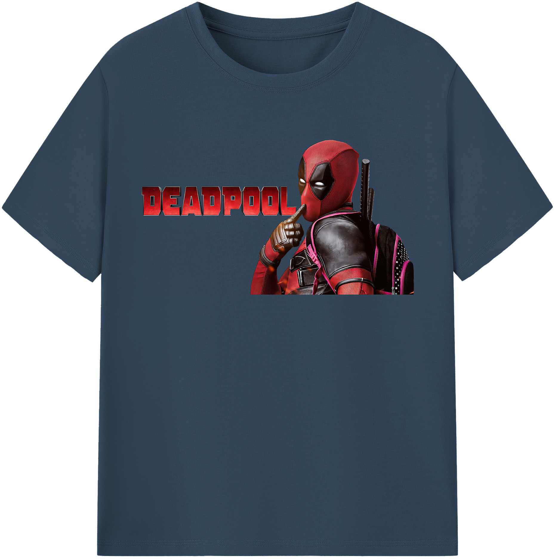 （画像用） Deadpool デッドプール レディースカジュアルプリントTシャツ（綿100％）