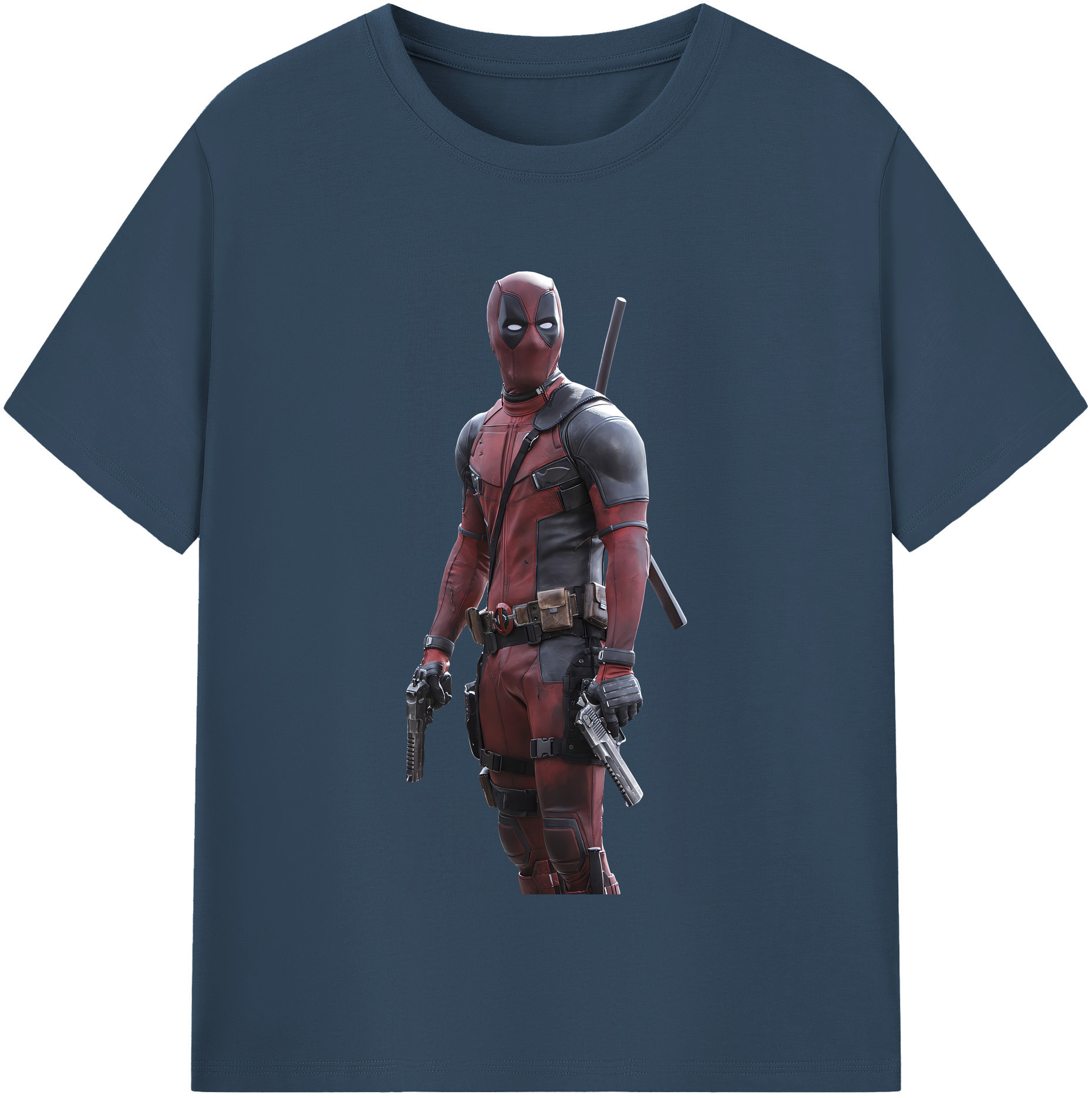 （画像用） Deadpool デッドプール レディースカジュアルプリントTシャツ（綿100％）