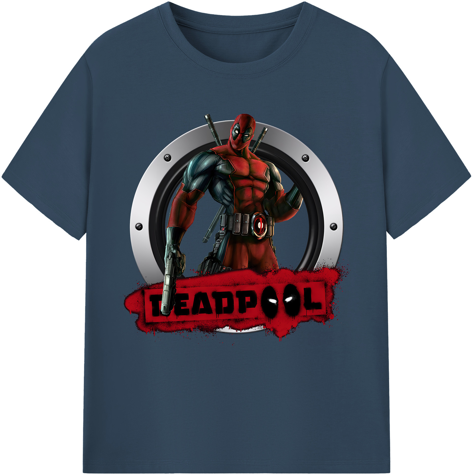 （画像用） Deadpool デッドプール レディースカジュアルプリントTシャツ（綿100％）