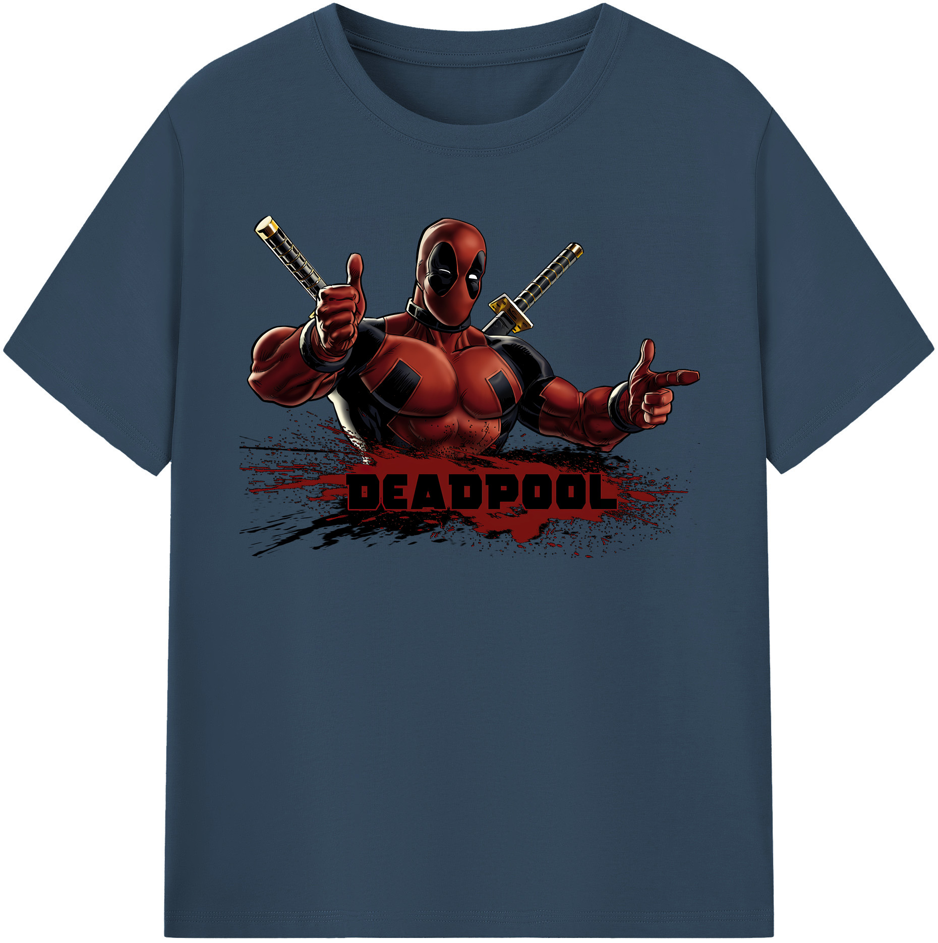 （画像用） Deadpool デッドプール レディースカジュアルプリントTシャツ（綿100％）